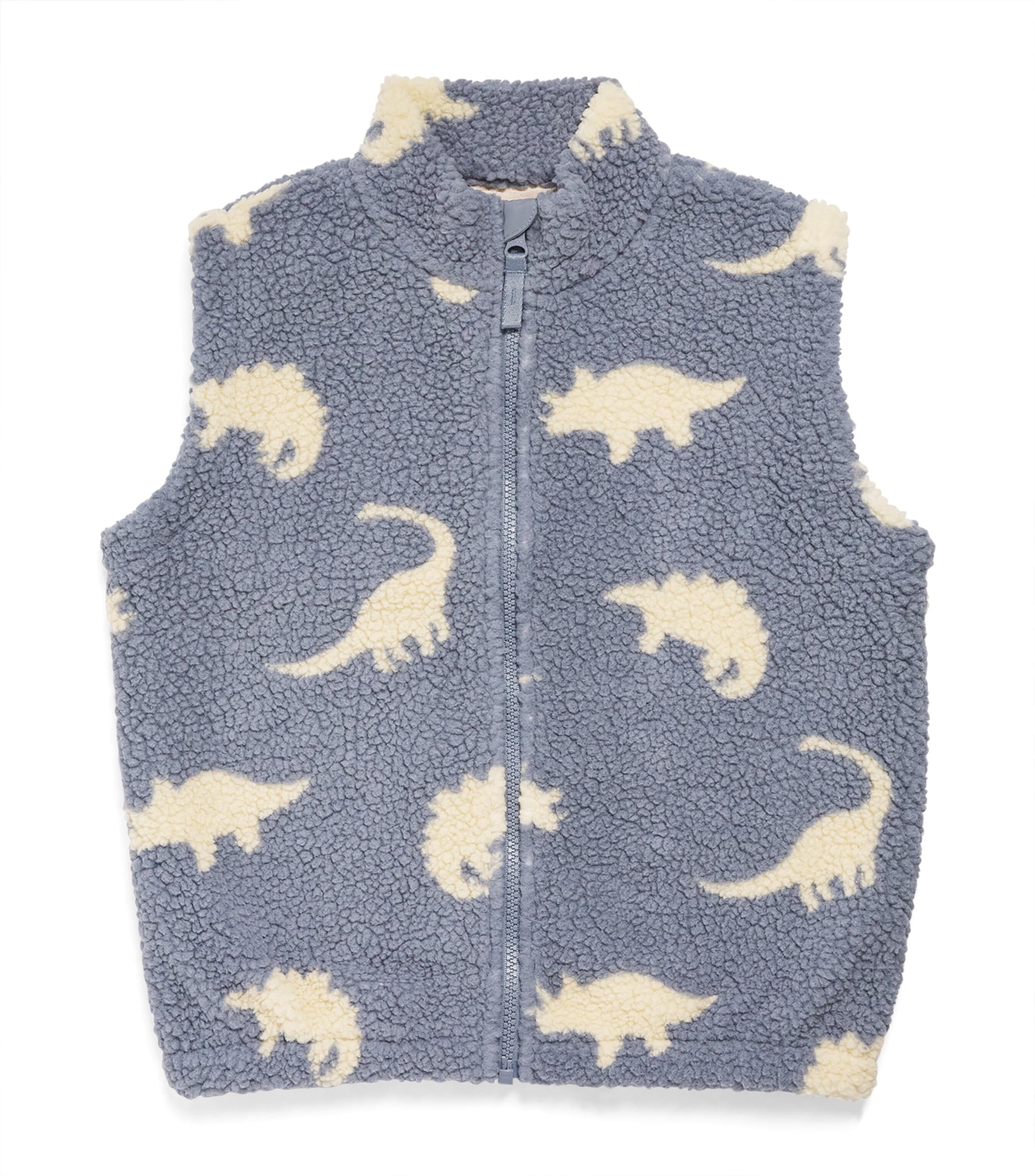 Konges Slojd Kids' Fleece Jody Gilet In Blue