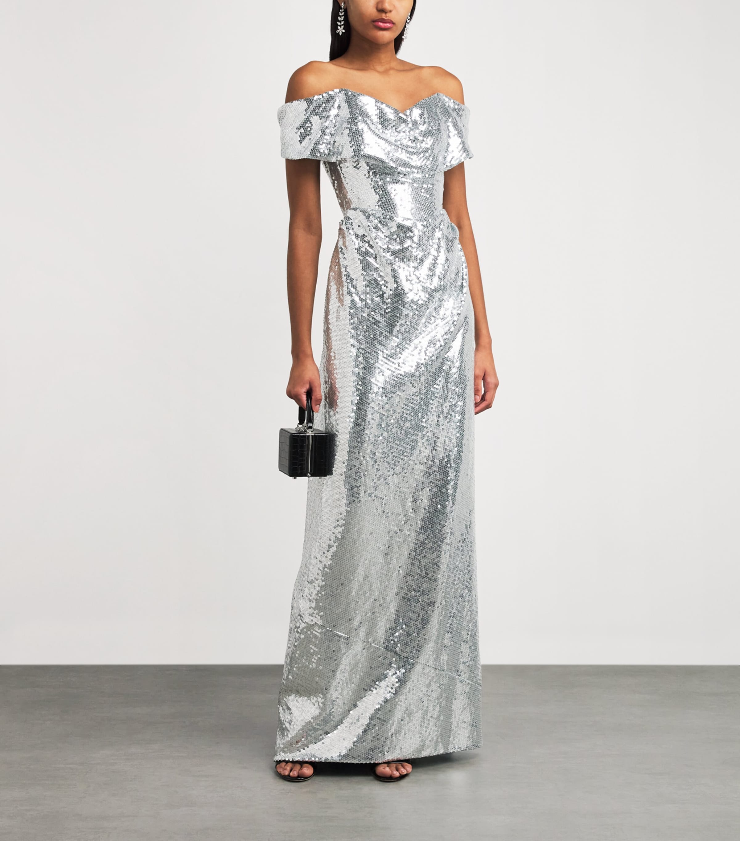 Sequin-Embellished Nova Cocotte Gown MINT Image 2