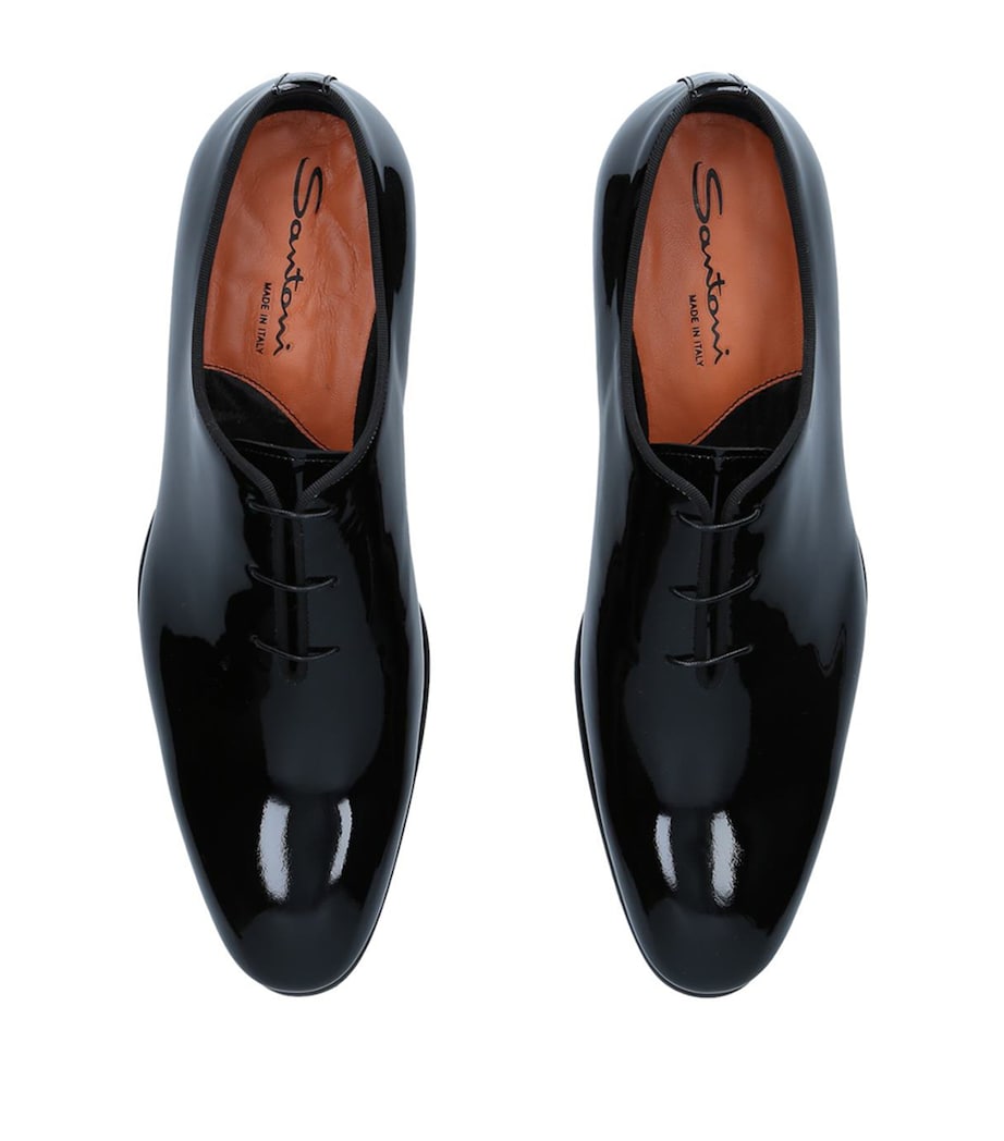 Patent Carter Wholecut Oxford Shoes BLACK Image 4