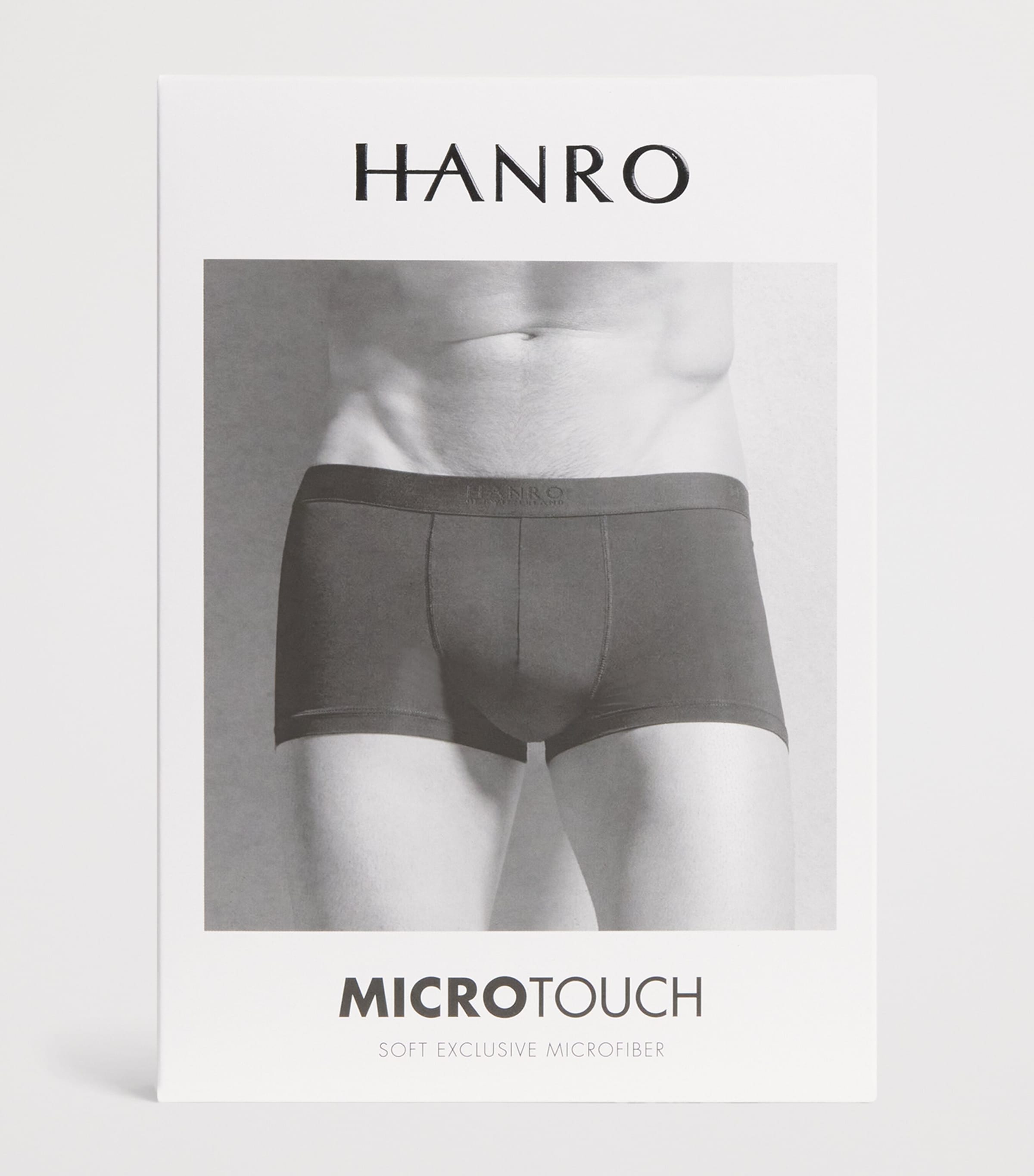 Hanro Mens Micro-Touch Boxer Briefs Intense Re Image 6