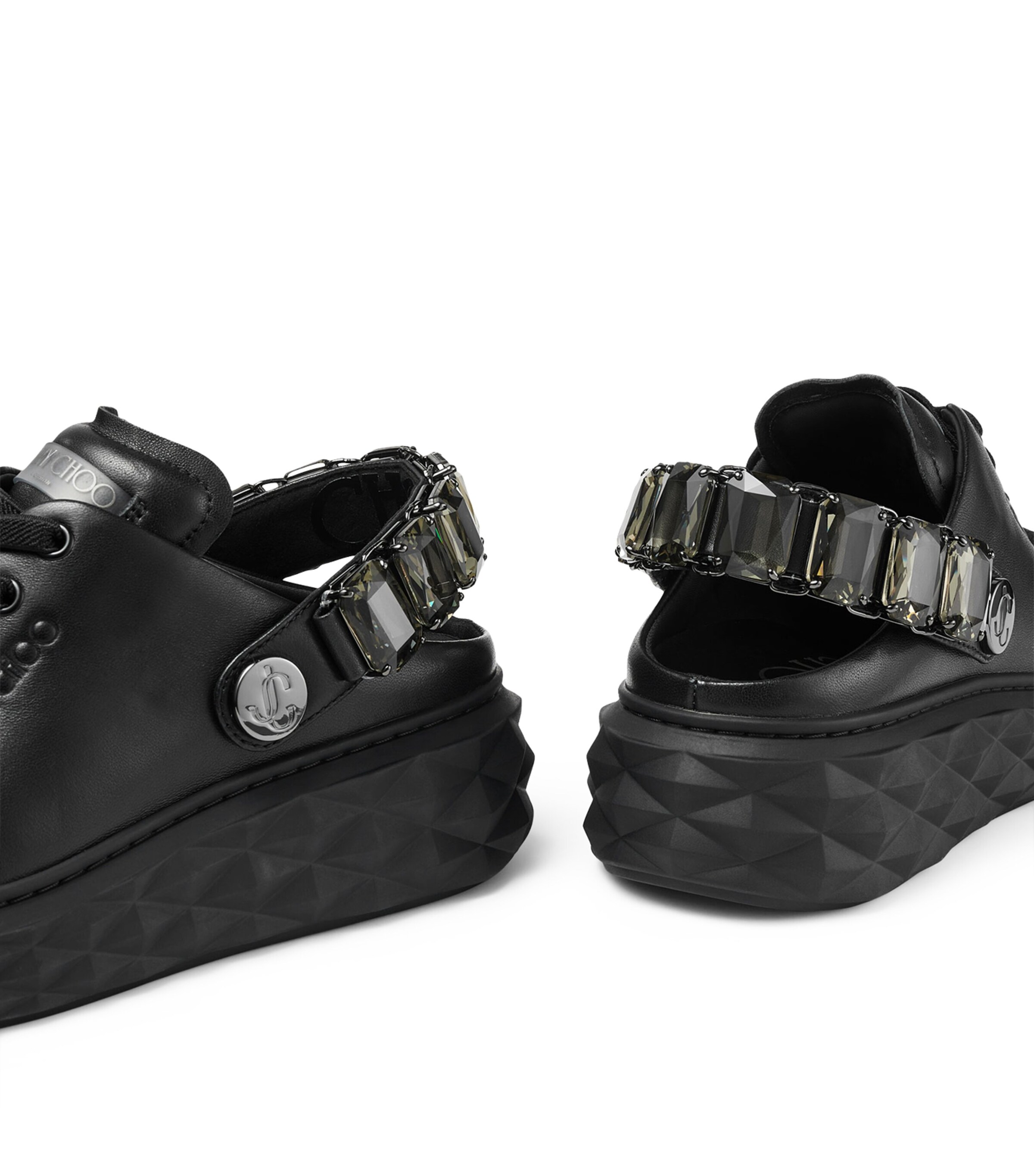 【23AW NEW】Jimmy Choo_man / レザー スライド / Black 23AW NEW】Jimmy Choo_man / レザー スライド / Black