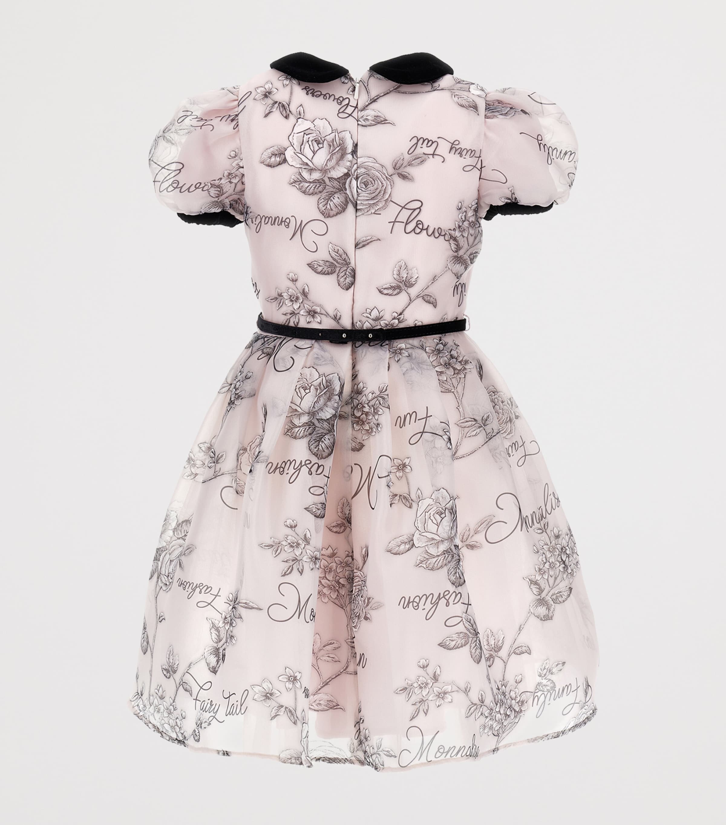 Floral Print Belted Dress (2-12 Years) ROSA ANTICO+NERO Image 2