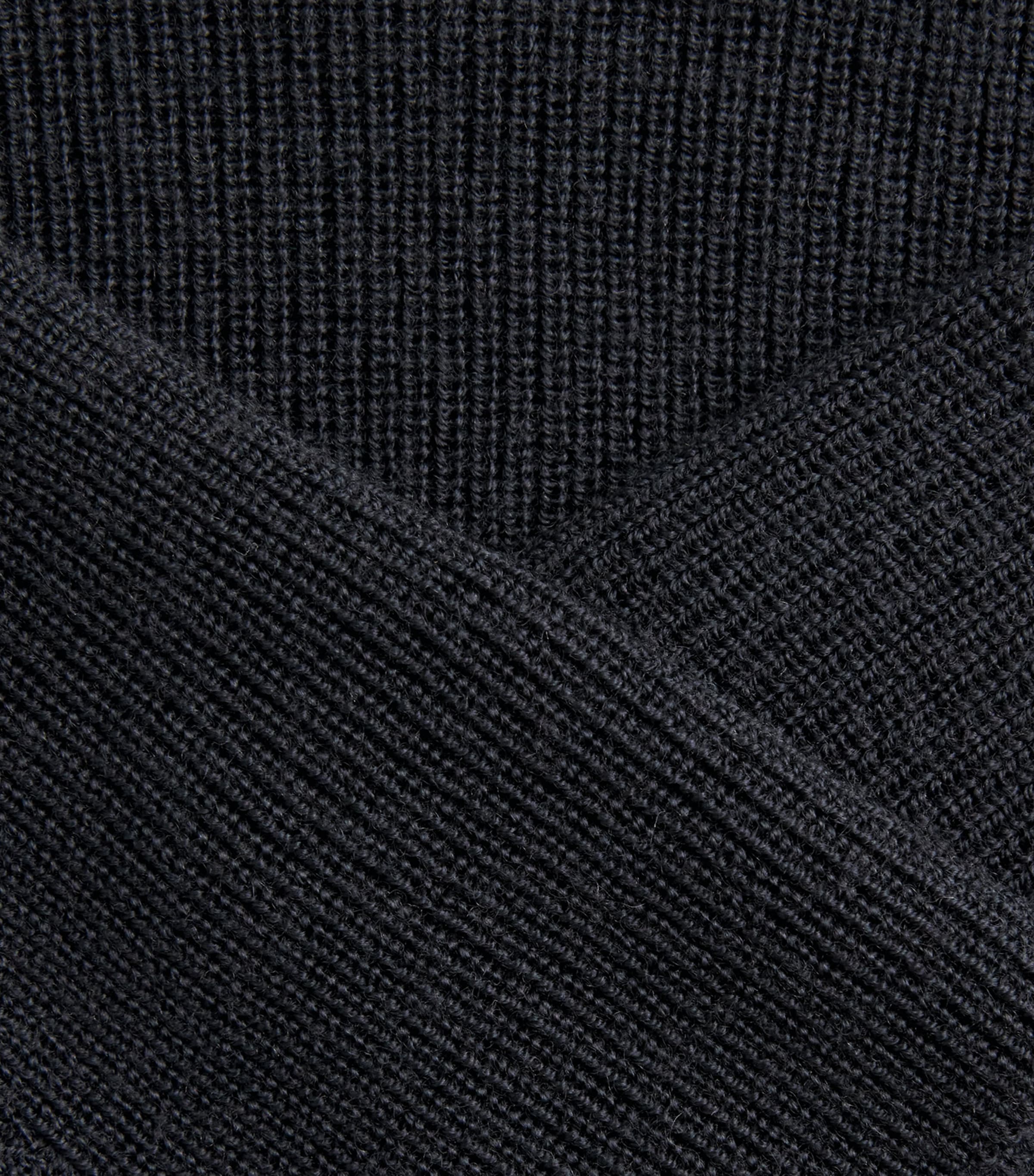 Herskind Womens Merino Rib-Knit Long-Sleeve Top Dark Grey Image 6