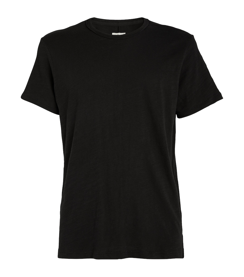 Cotton Crew-Neck T-Shirt JET BLACK Image 1