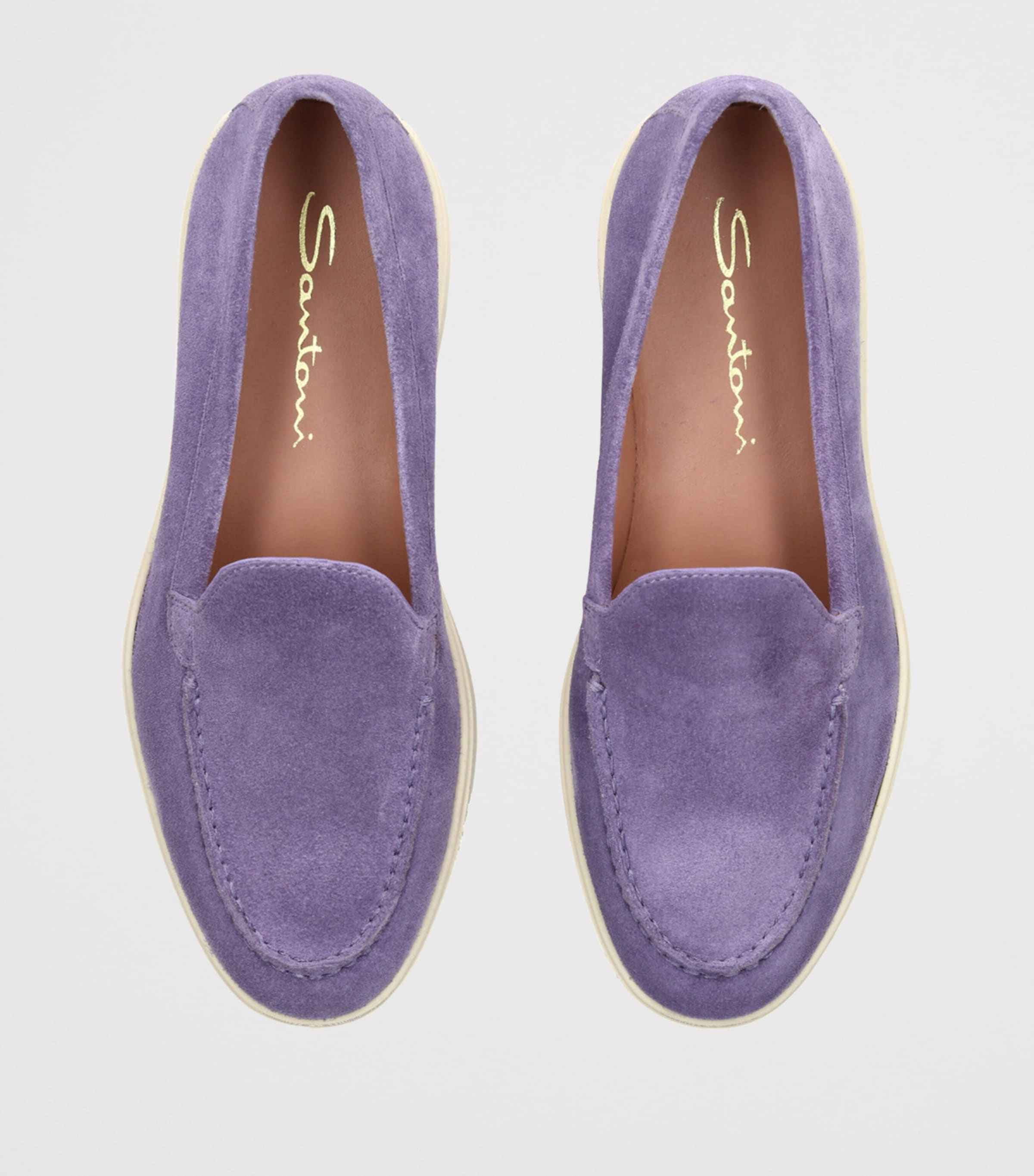 Suede Loafers PURPLE Image 4