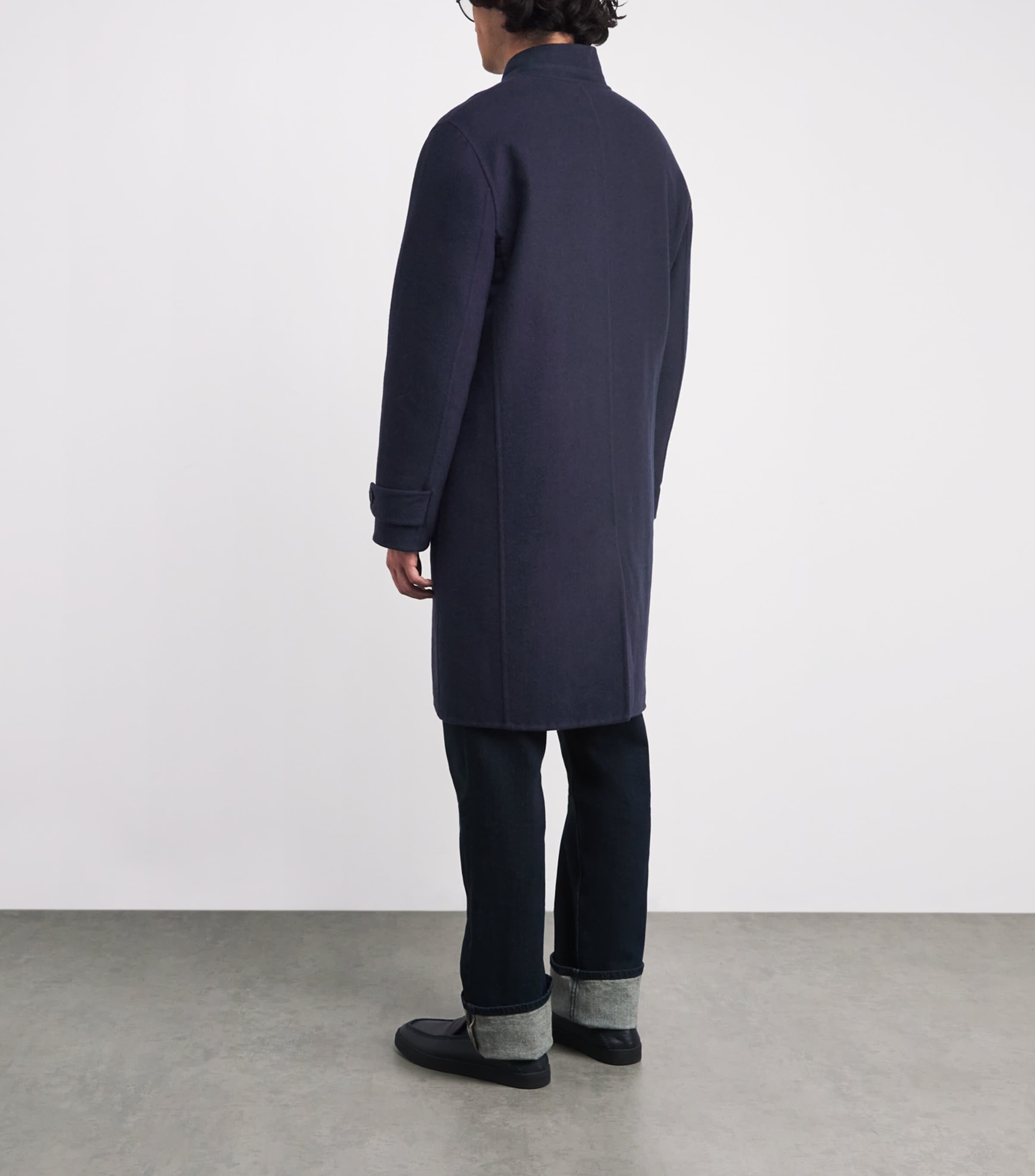 Cashmere Reversible Coat BLU, BLU Image 4