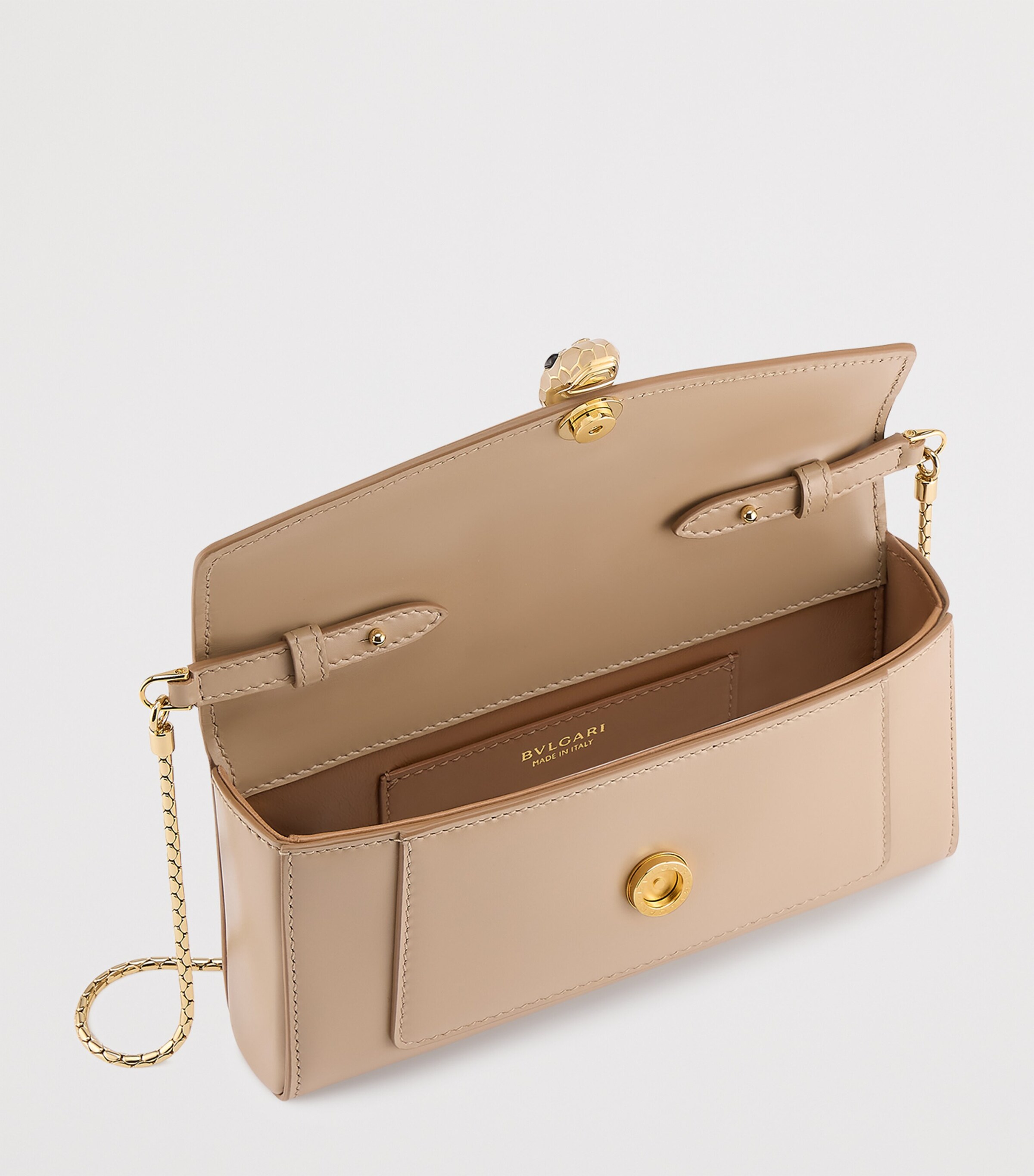 Bvlgari Serpenti Forever Cross-Body Phone Bag Beige Medium Image 2