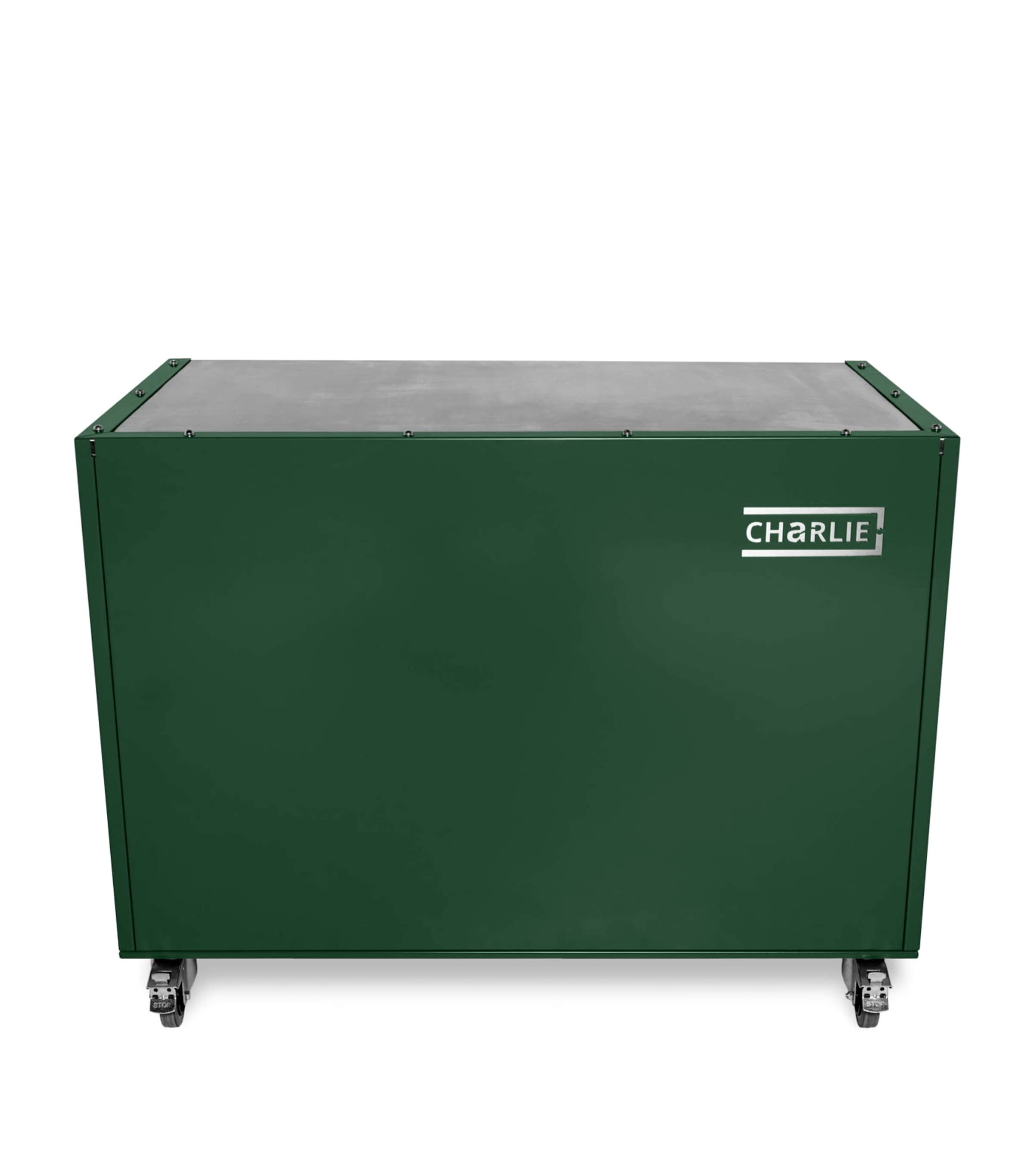 Charlie Outdoor Island Cabinet GREEN CHILLI Image 3