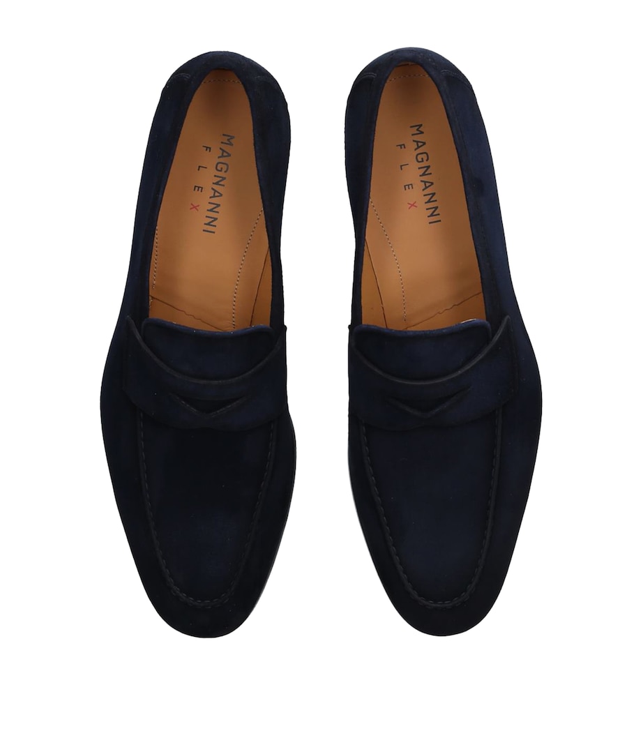 Suede Delos Dress Loafers BLUE Image 4