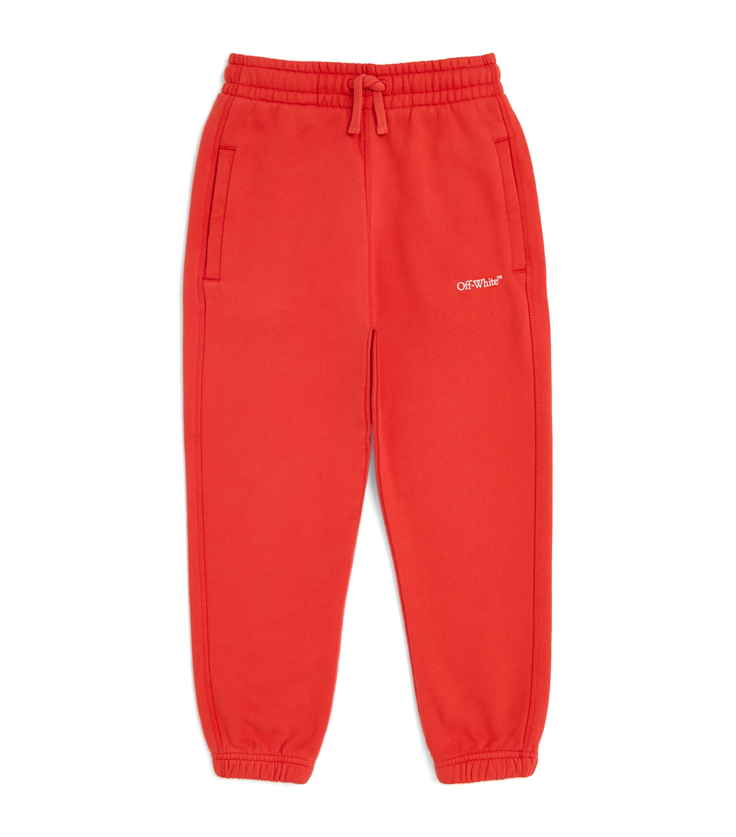 Shop Off-white Cotton Bookish Sweatpants In Red