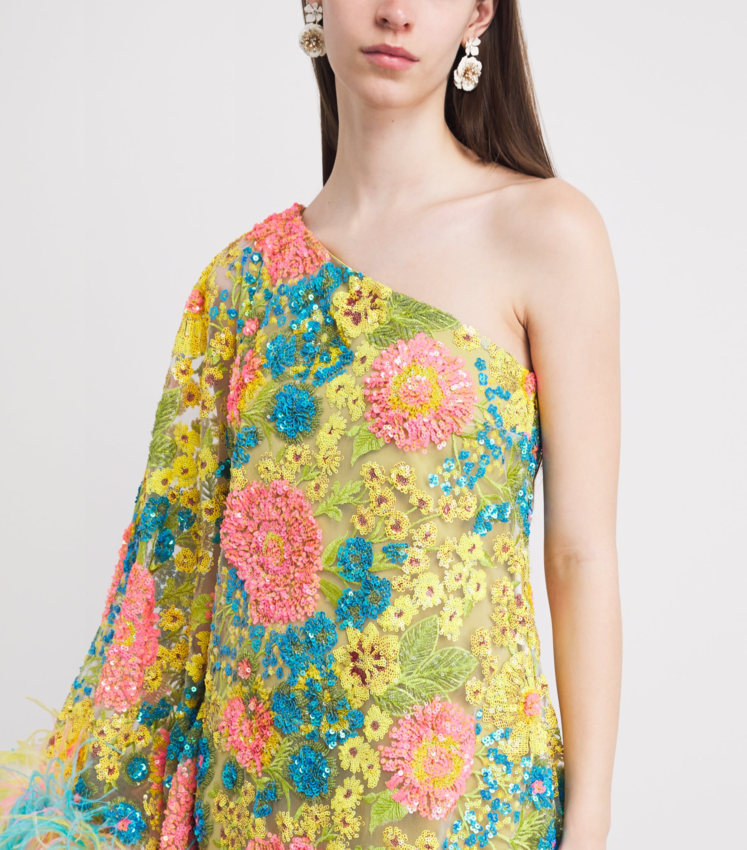 Taller Marmo Womens Sequinned Marie-Helene Maxi Dress Image 5