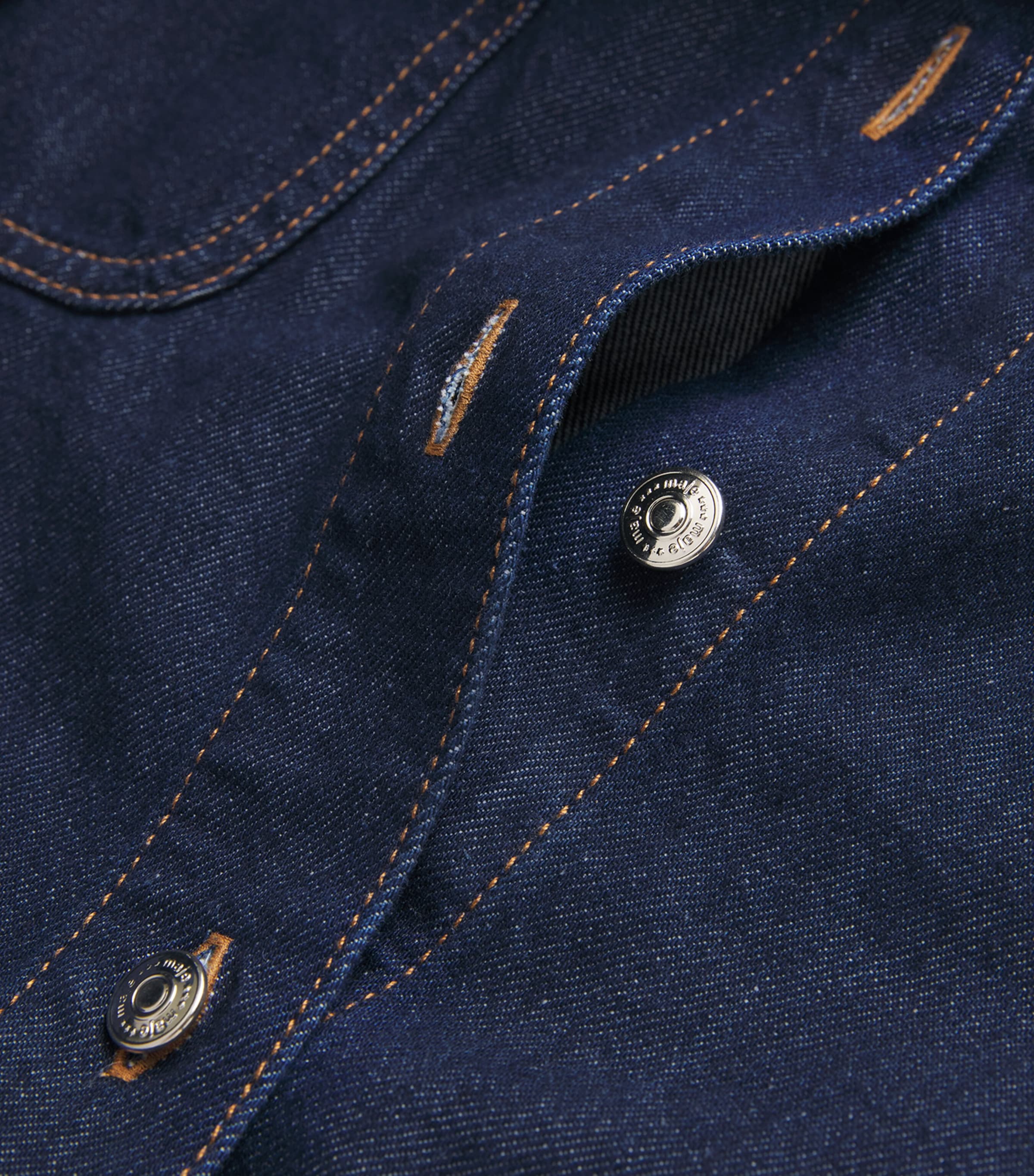 Bow-Detail Denim Jacket NAVY Image 5