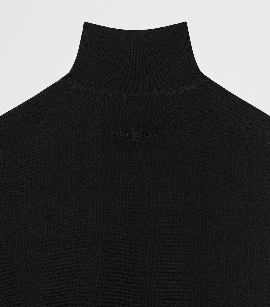 Knitted Cap Sleeve Mini Dress BLACK Image 4