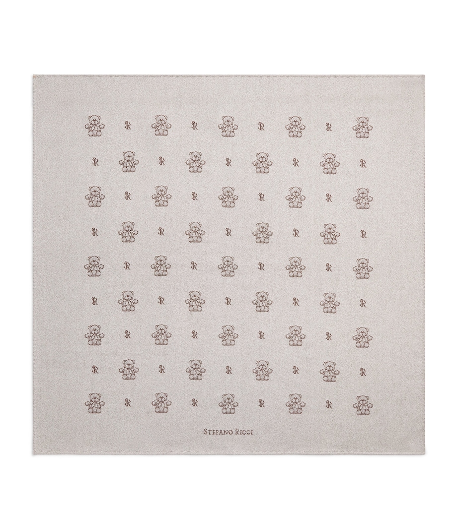 Stefano Ricci Kids Cashmere Teddy Blanket (90cm x 90cm) Image 1