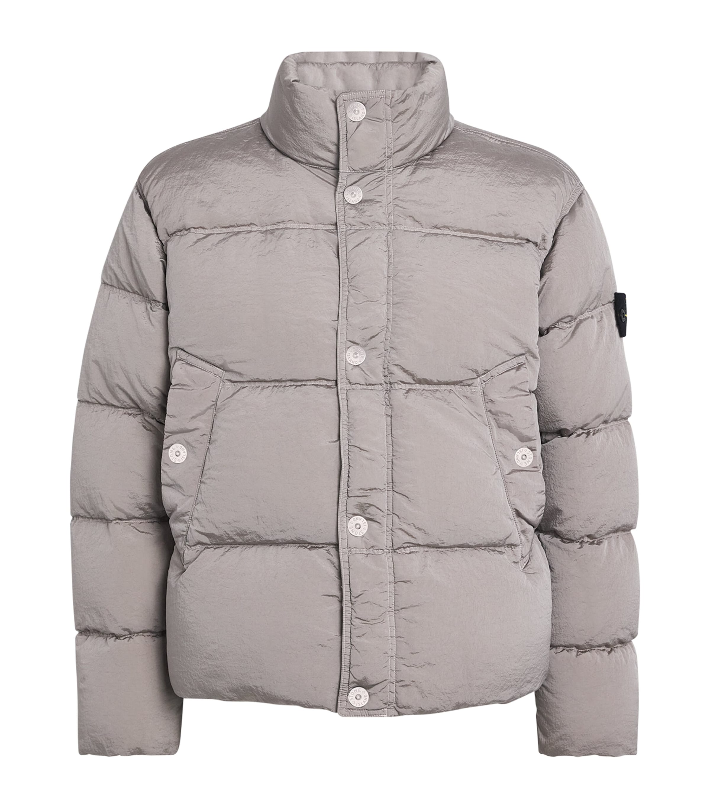 Stone Island Nylon Metal Down Jacket In Pink
