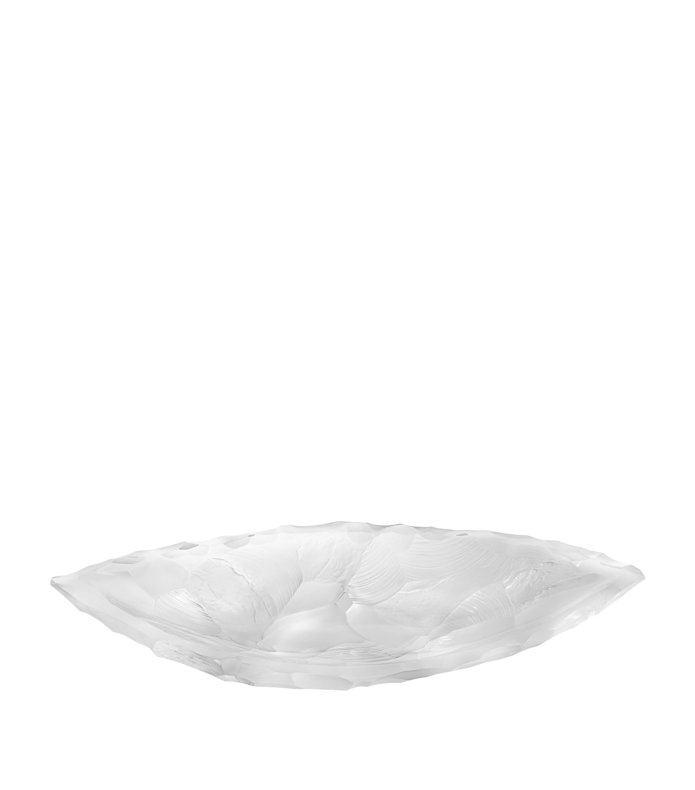 Lalique Large Crystal Silex Bowl In Transparent