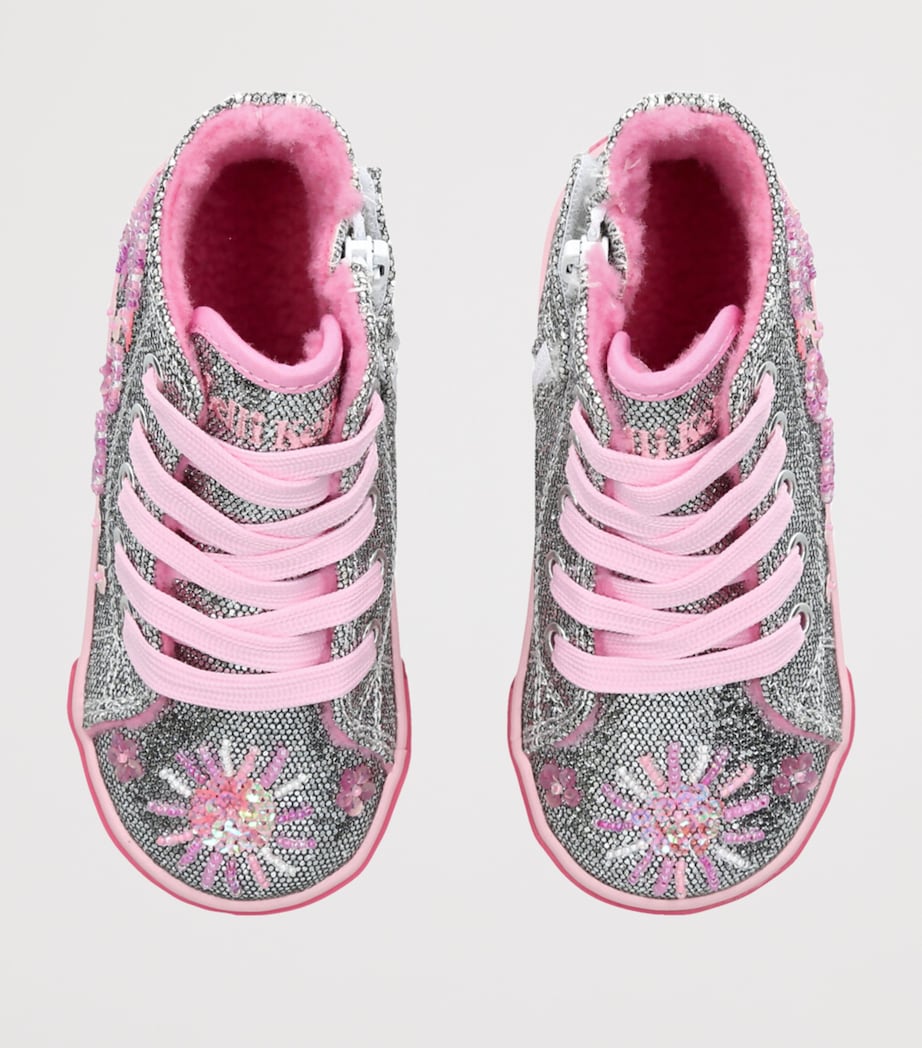 Embellished Dafne Sneakers SILVER COM Image 4