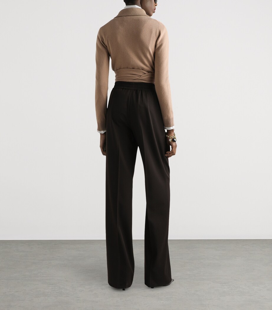 Cashmere Wrap Cardigan M0172-DARK MAKE UP Image 5