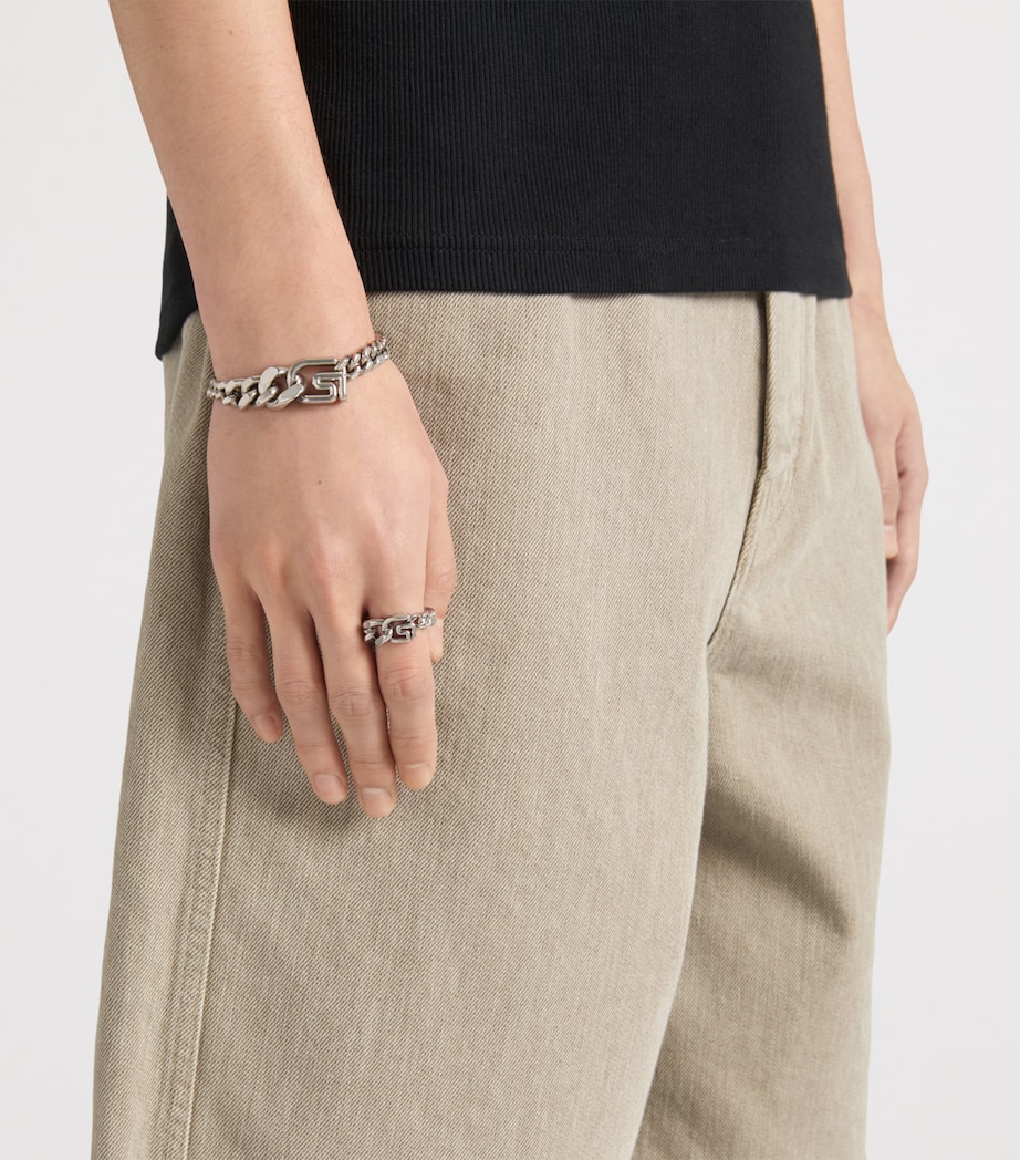 Givenchy Brass Chain G Ring Image 2