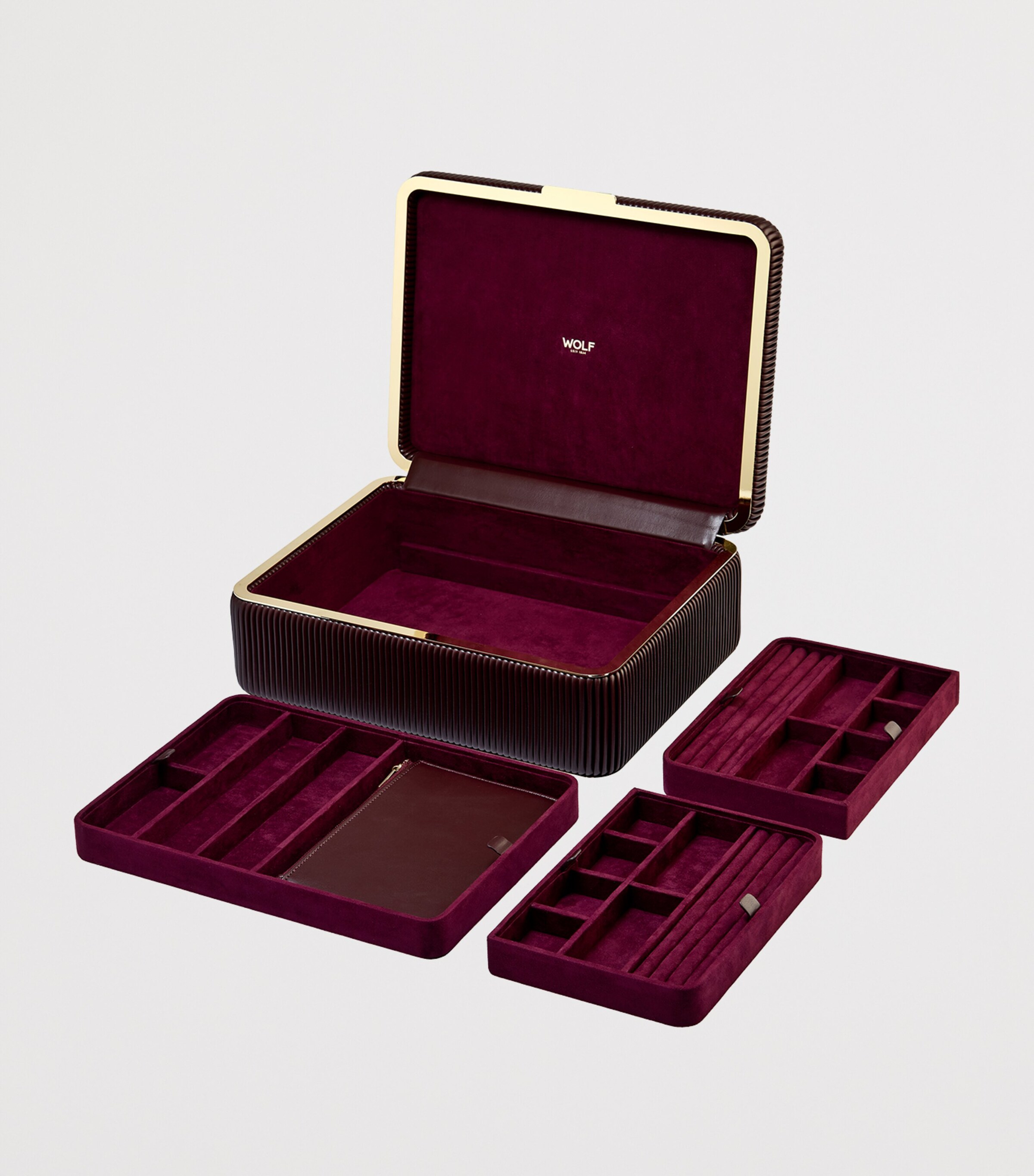 Large Bella Jewellery Box BORDEAUX Image 7