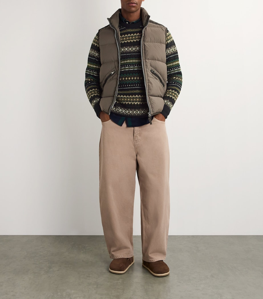 Wool Fair Isle Sweater BLACK MARL Image 2