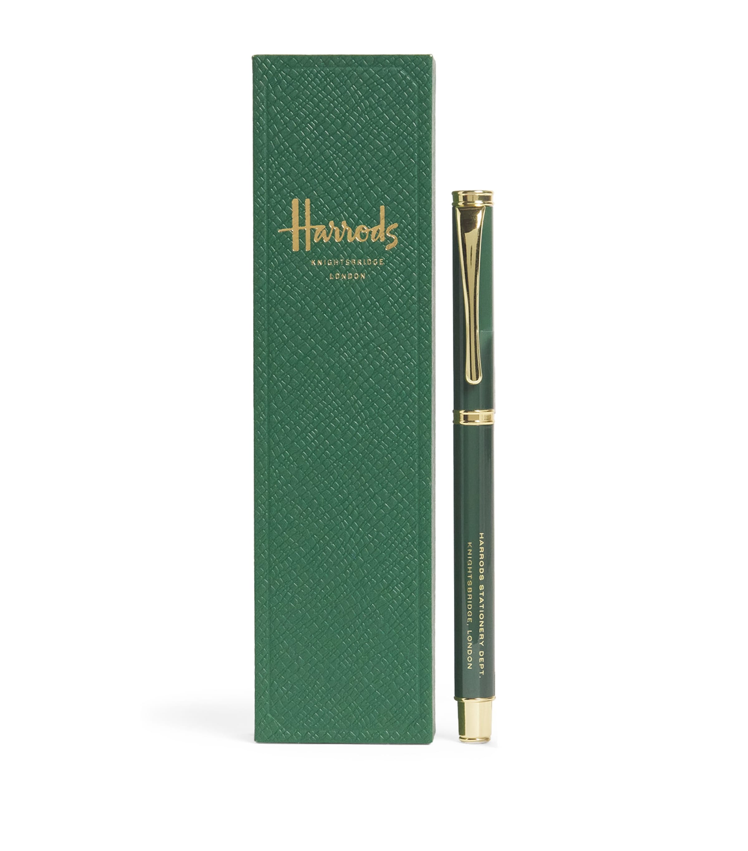 Metal Logo Ballpoint Pen HARRODS GREEN Image 1