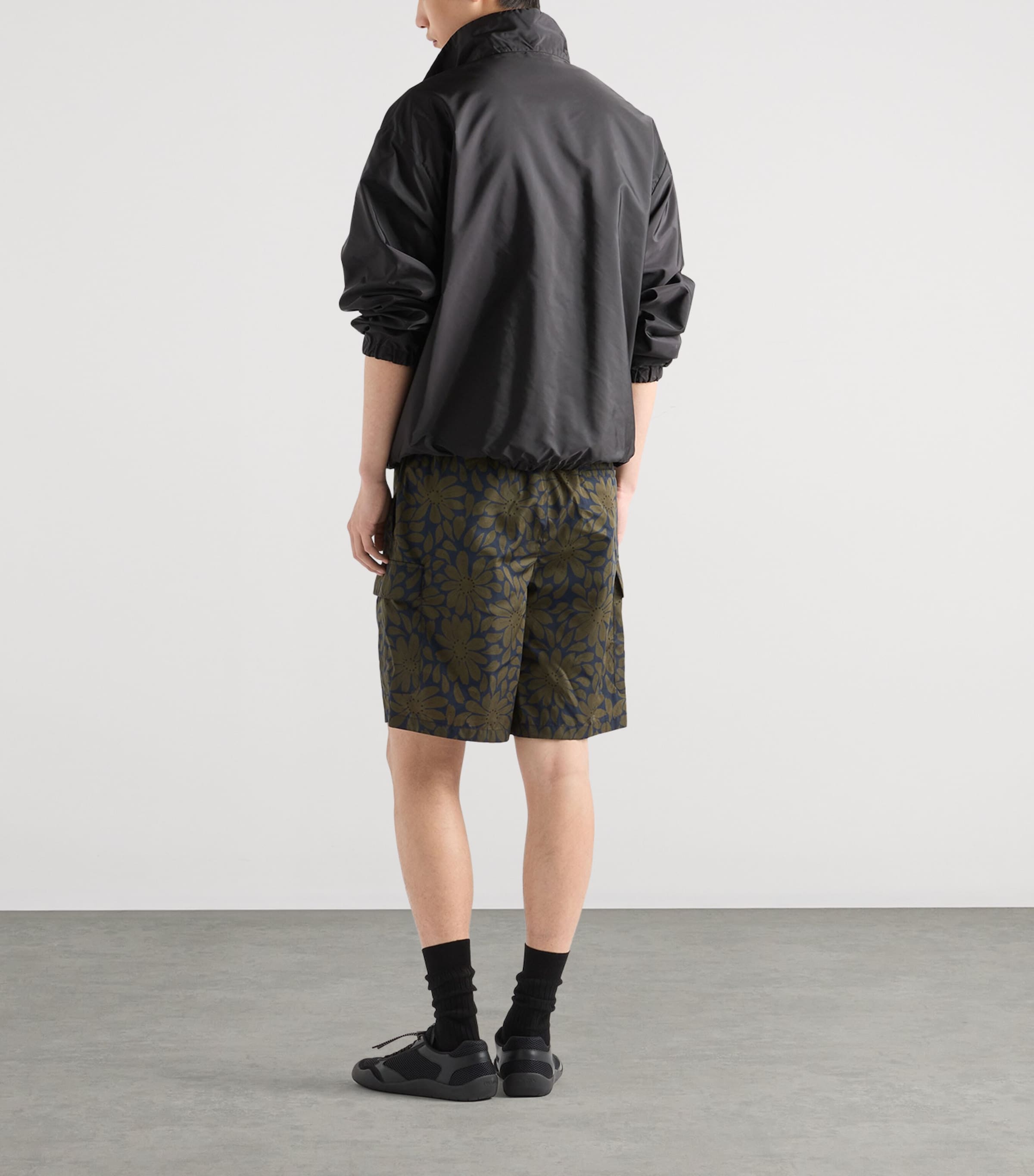 Prada Mens Re-Nylon Floral Swim Shorts Image 4
