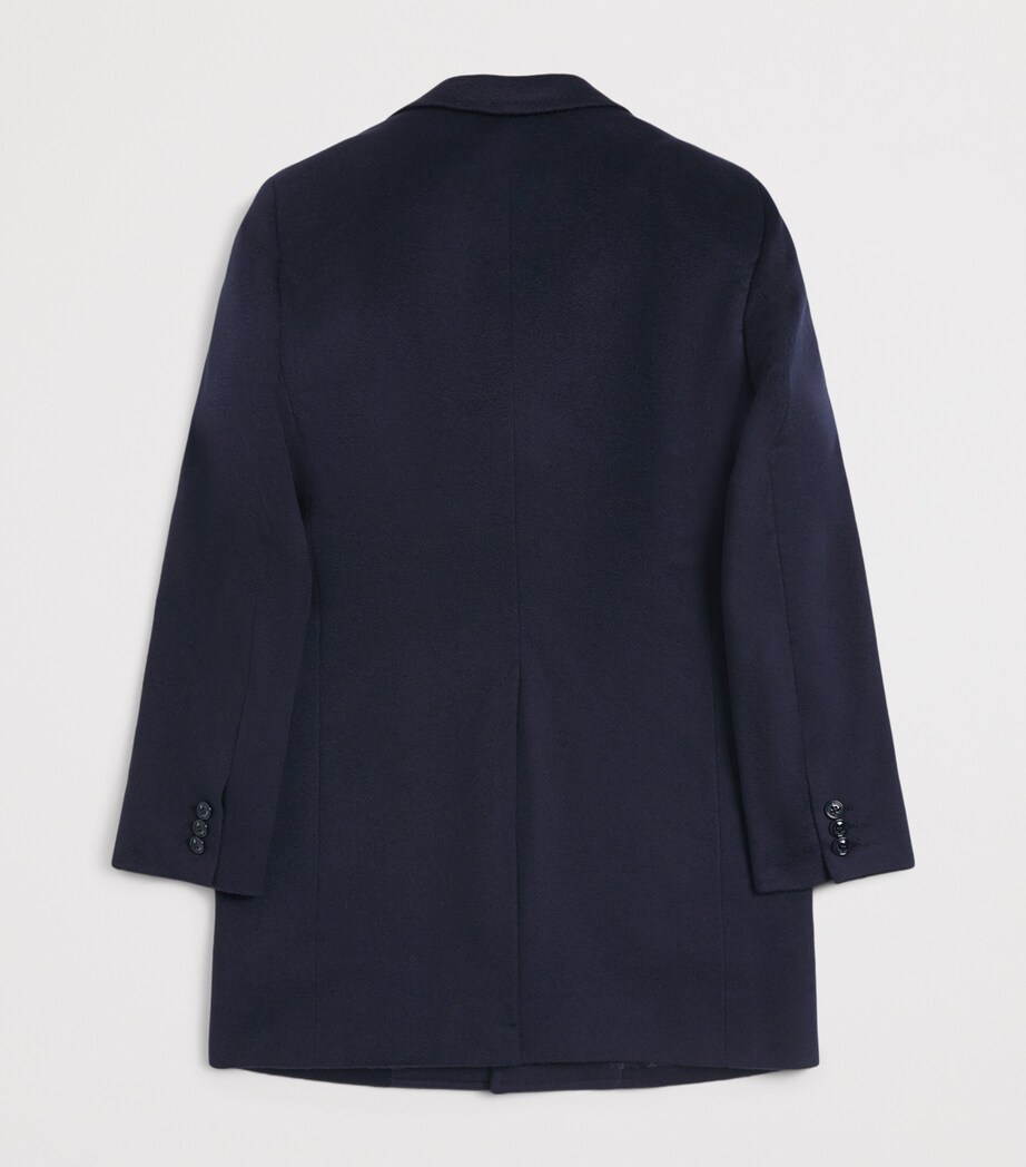 Stefano Ricci Kids Cashmere Overcoat (10-16 Years) Dark Bluec. Image 2