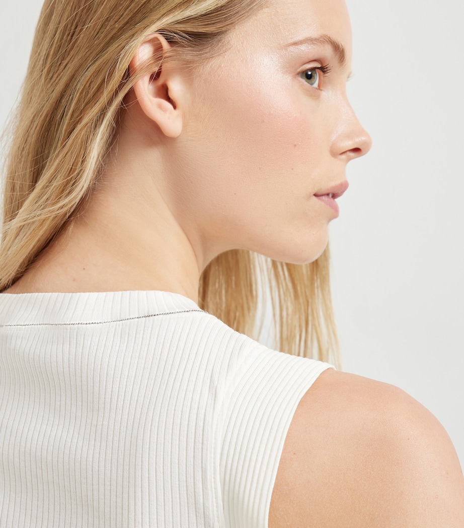 Cotton Ribbed Tank Top C600 Image 2