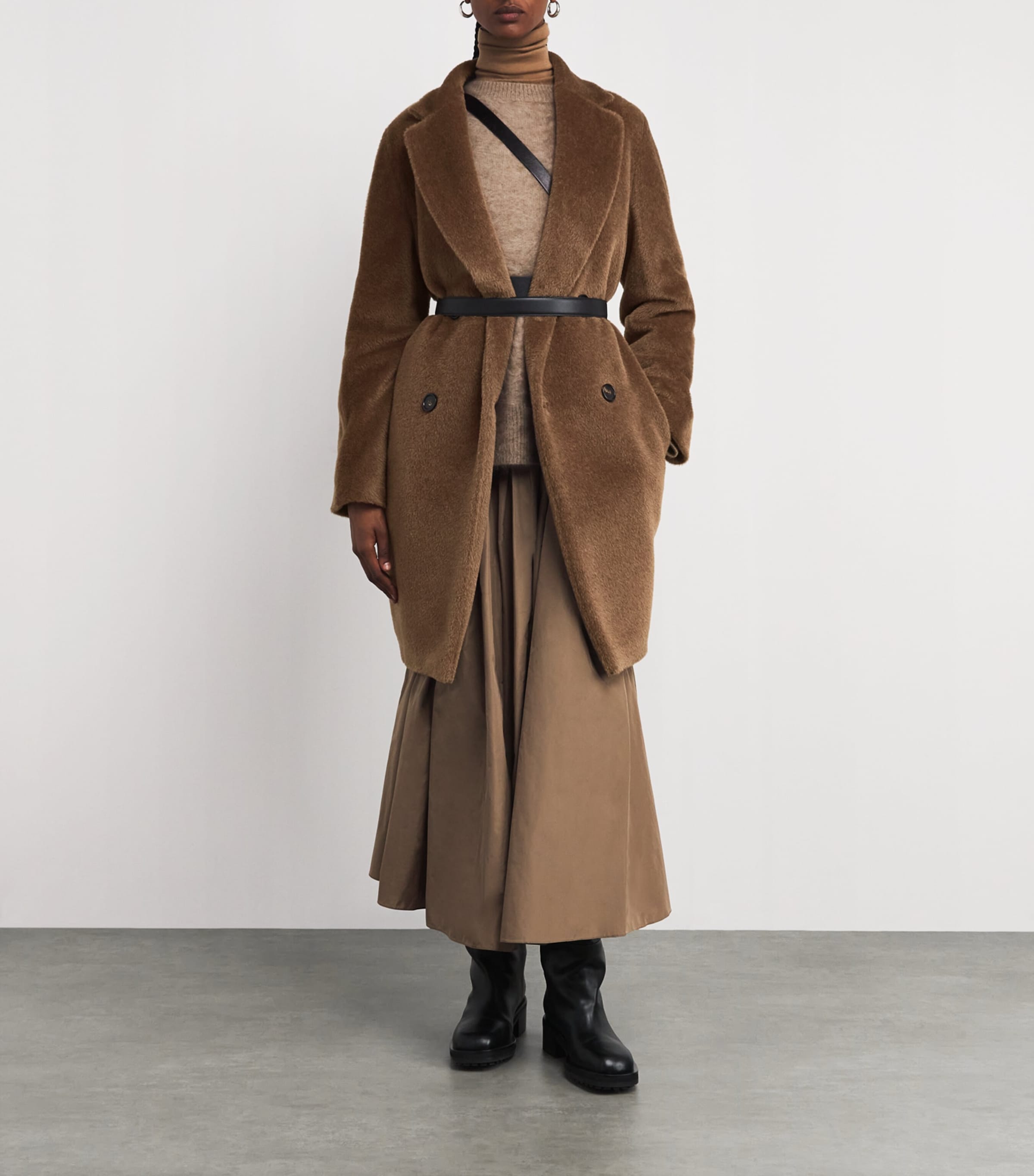 Wool Pea Coat CAMEL Image 2
