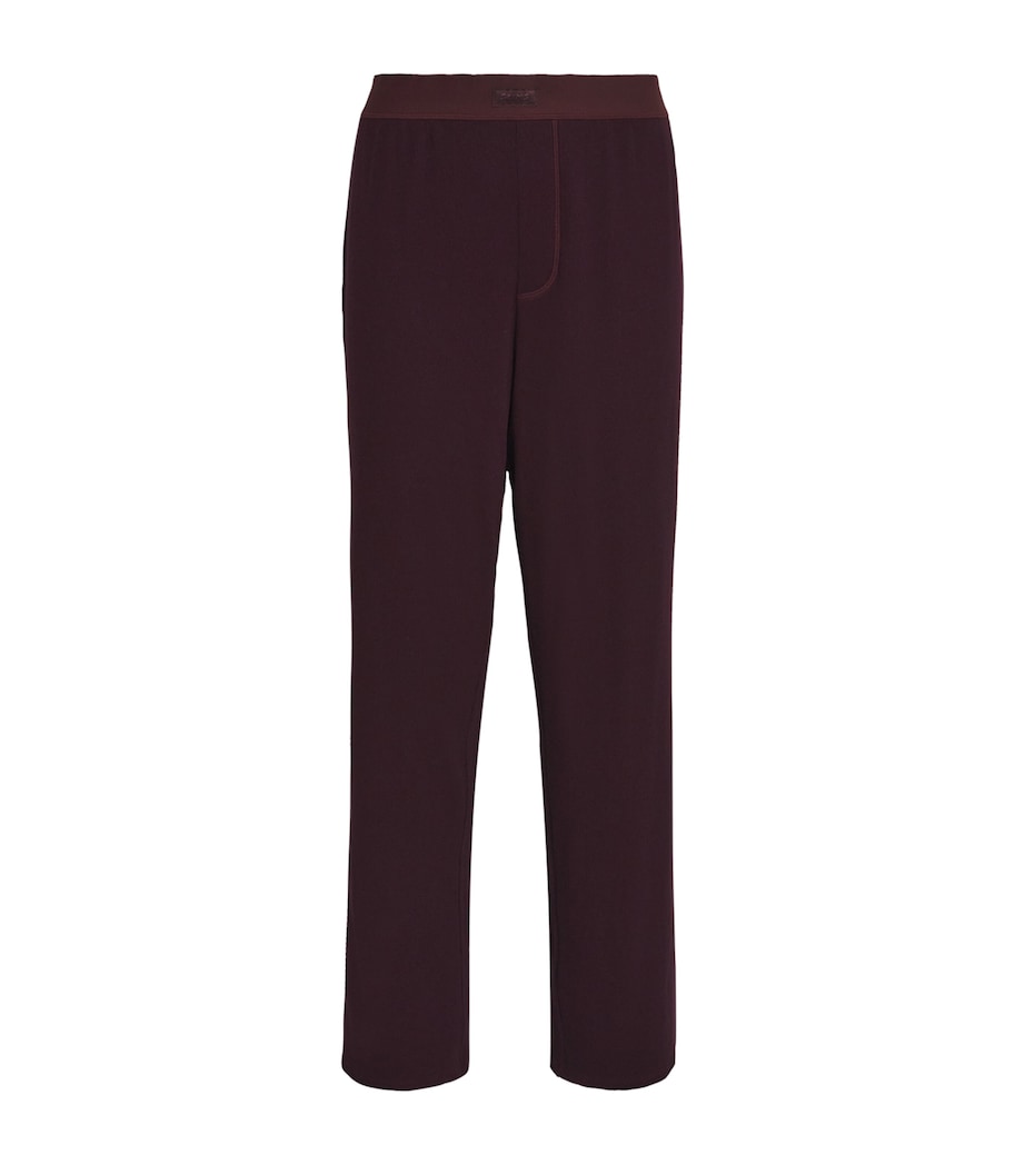 Stretch-Cotton Ribbed Trousers CURRANT Image 1
