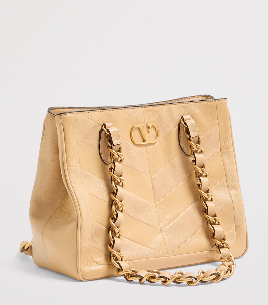 Small Lambskin Laseine Tote Bag DN3 Image 3