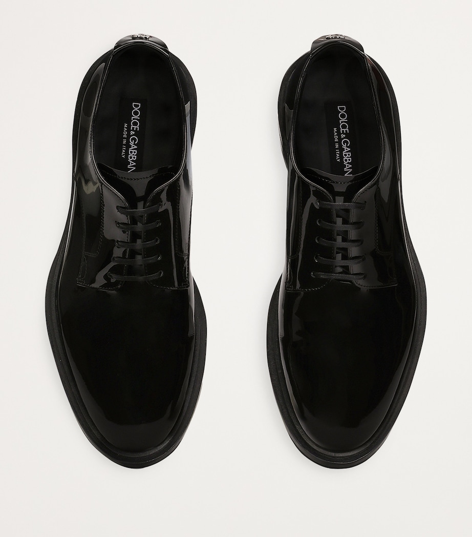 Patent Leather Derby Shoes 80999-BLACK Image 3