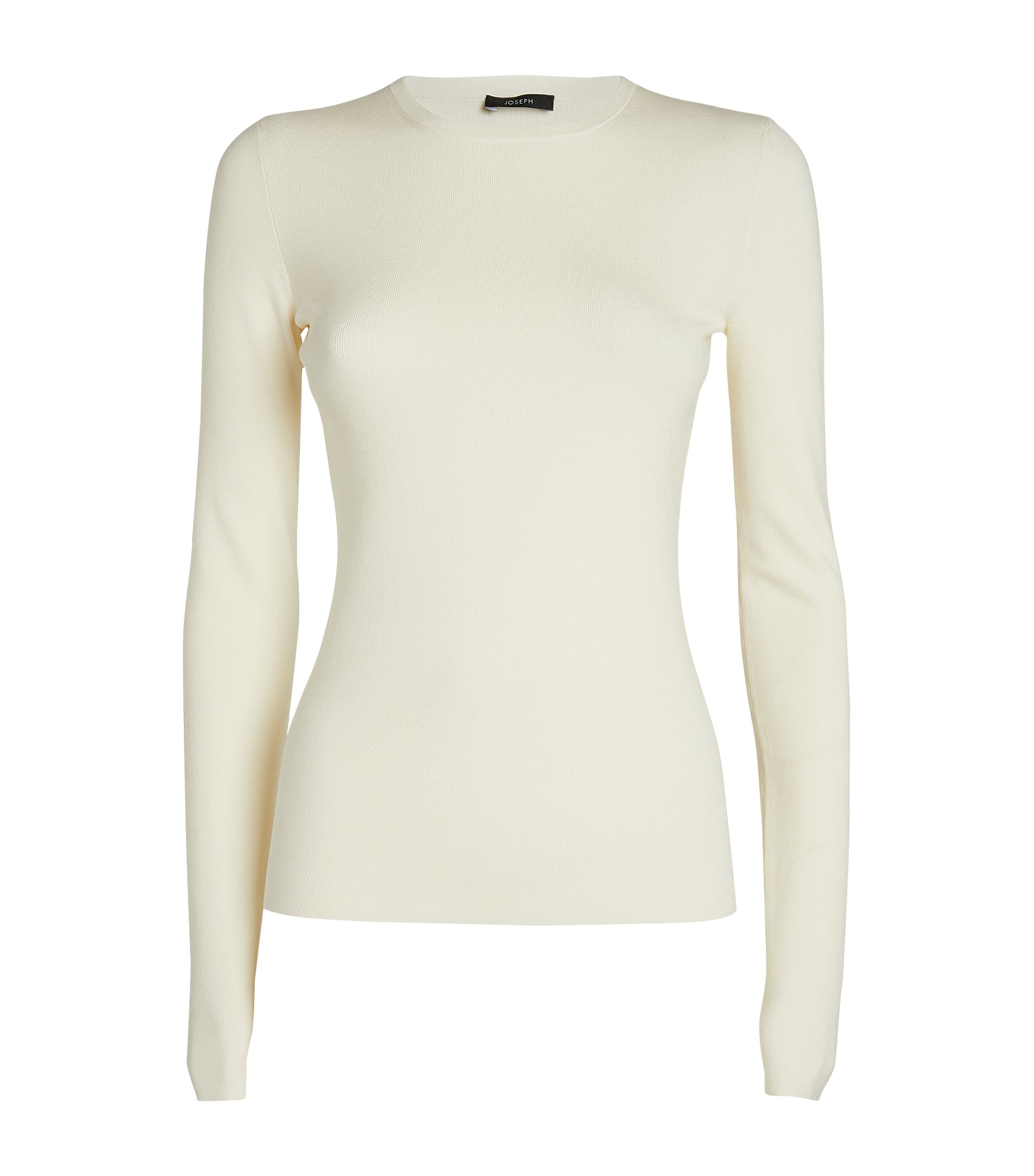 Joseph Silk Stretch Jumper In Ivory