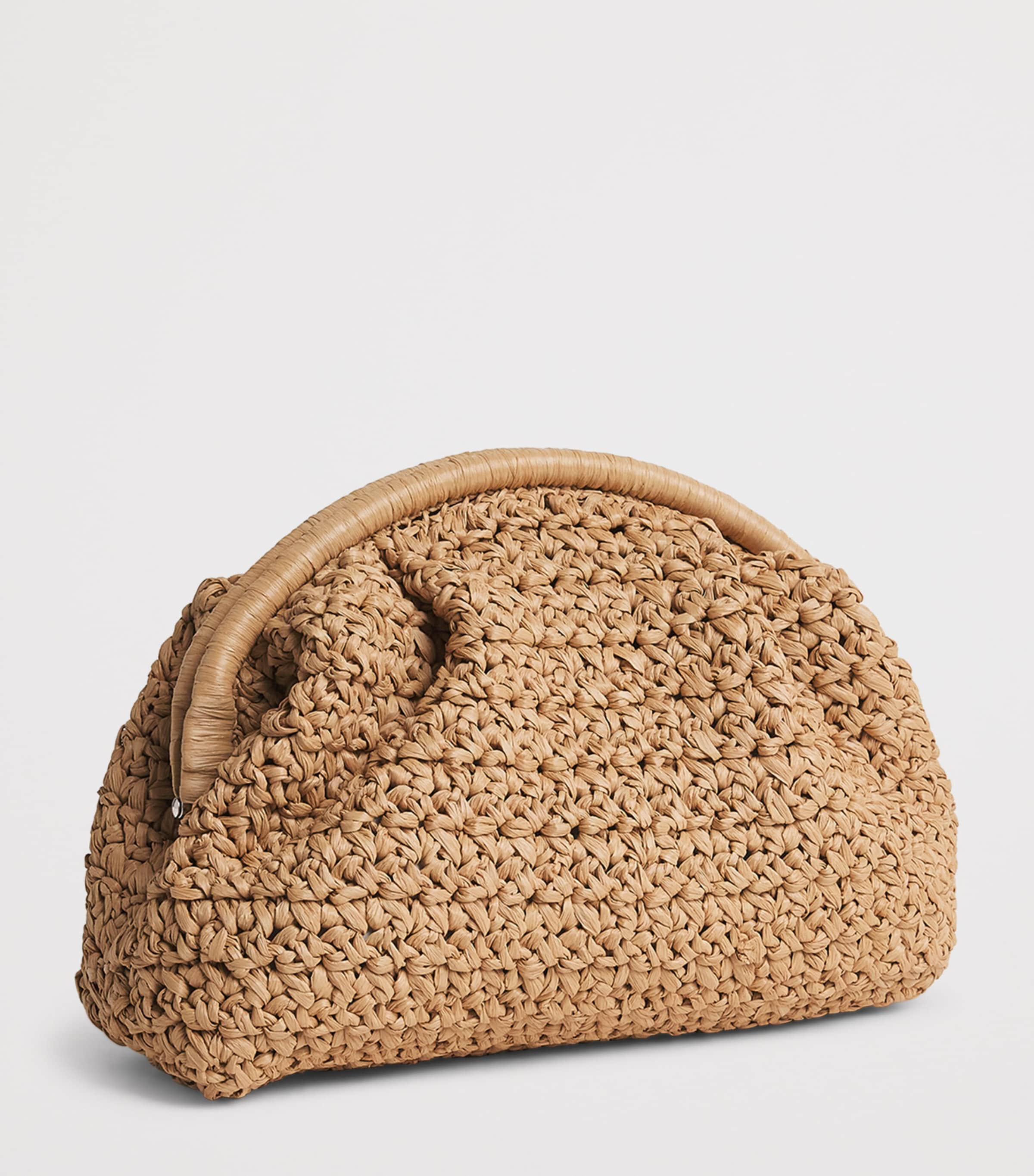 Eleventy Raffia Woven Clutch Bag Sabbia Image 3