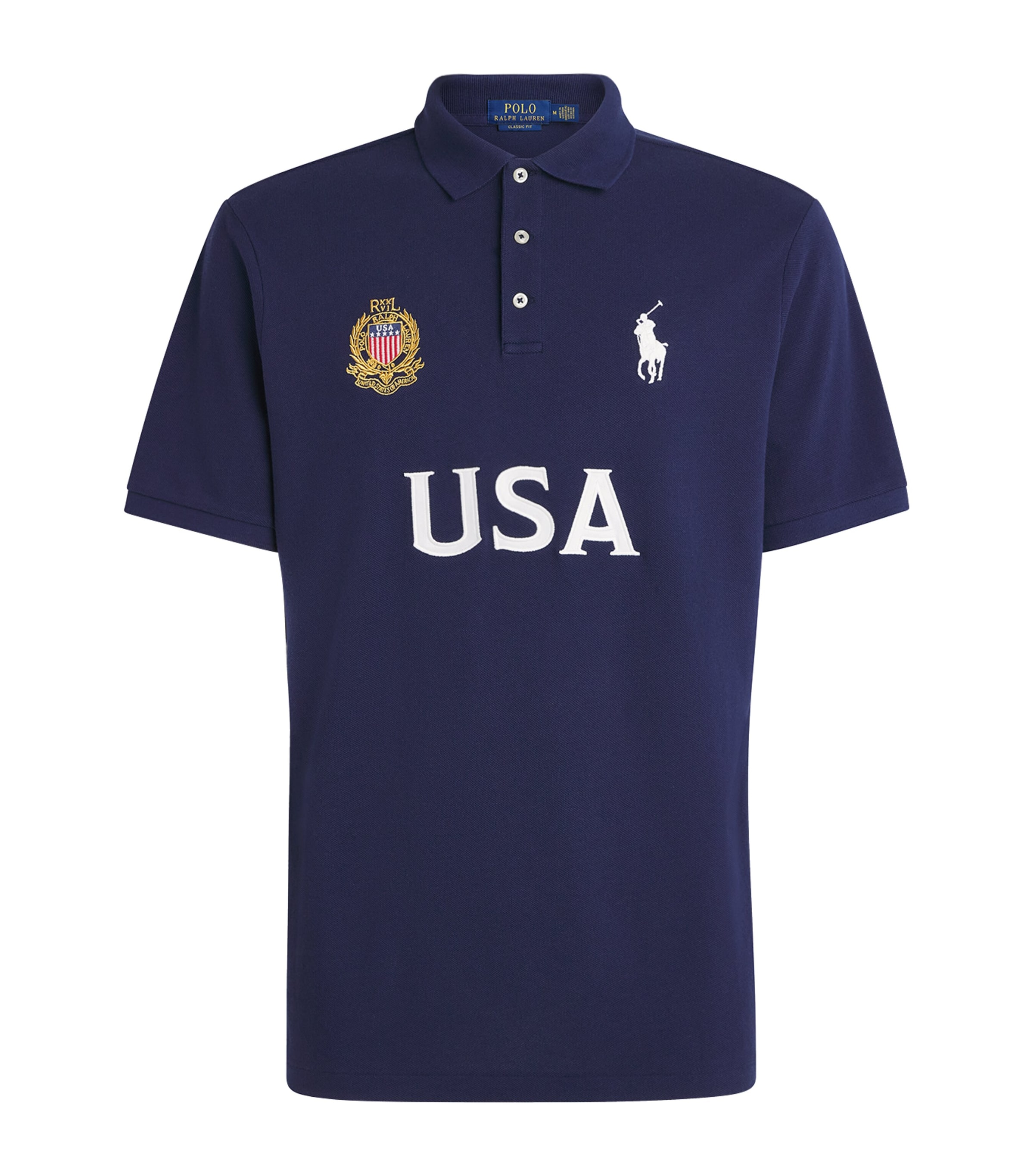 Polo Ralph Lauren Mens Cotton USA Polo Shirt Newport Image 1
