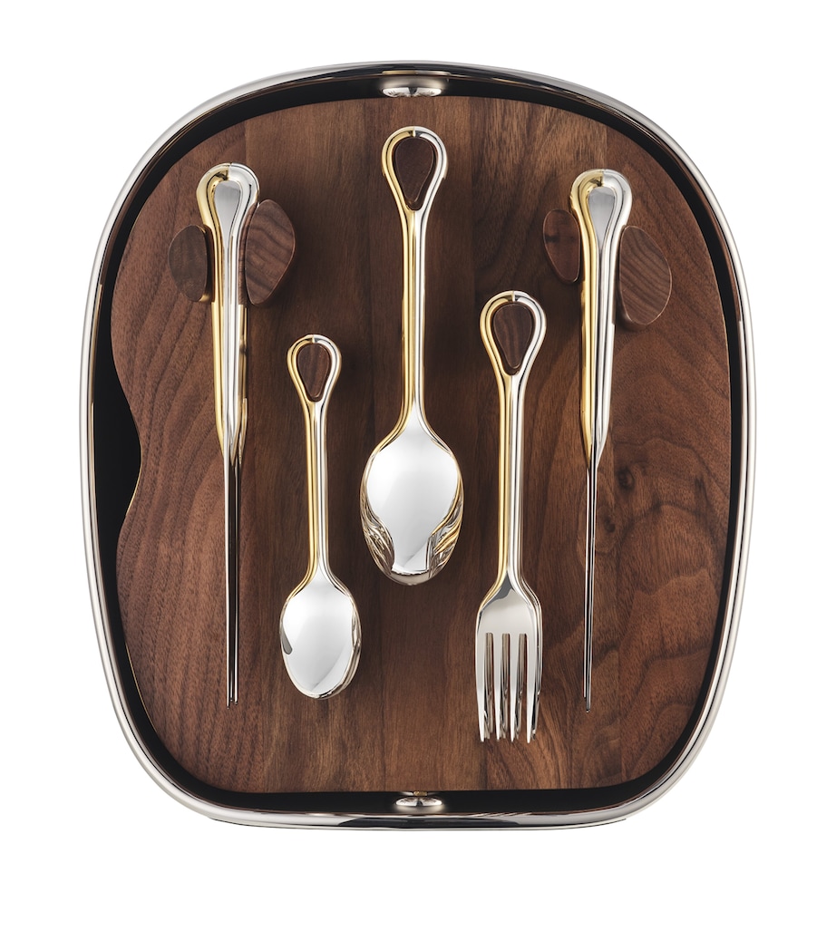Silver-Plated Gilded Shell Carrousel Cutlery Set SILVER Image 2