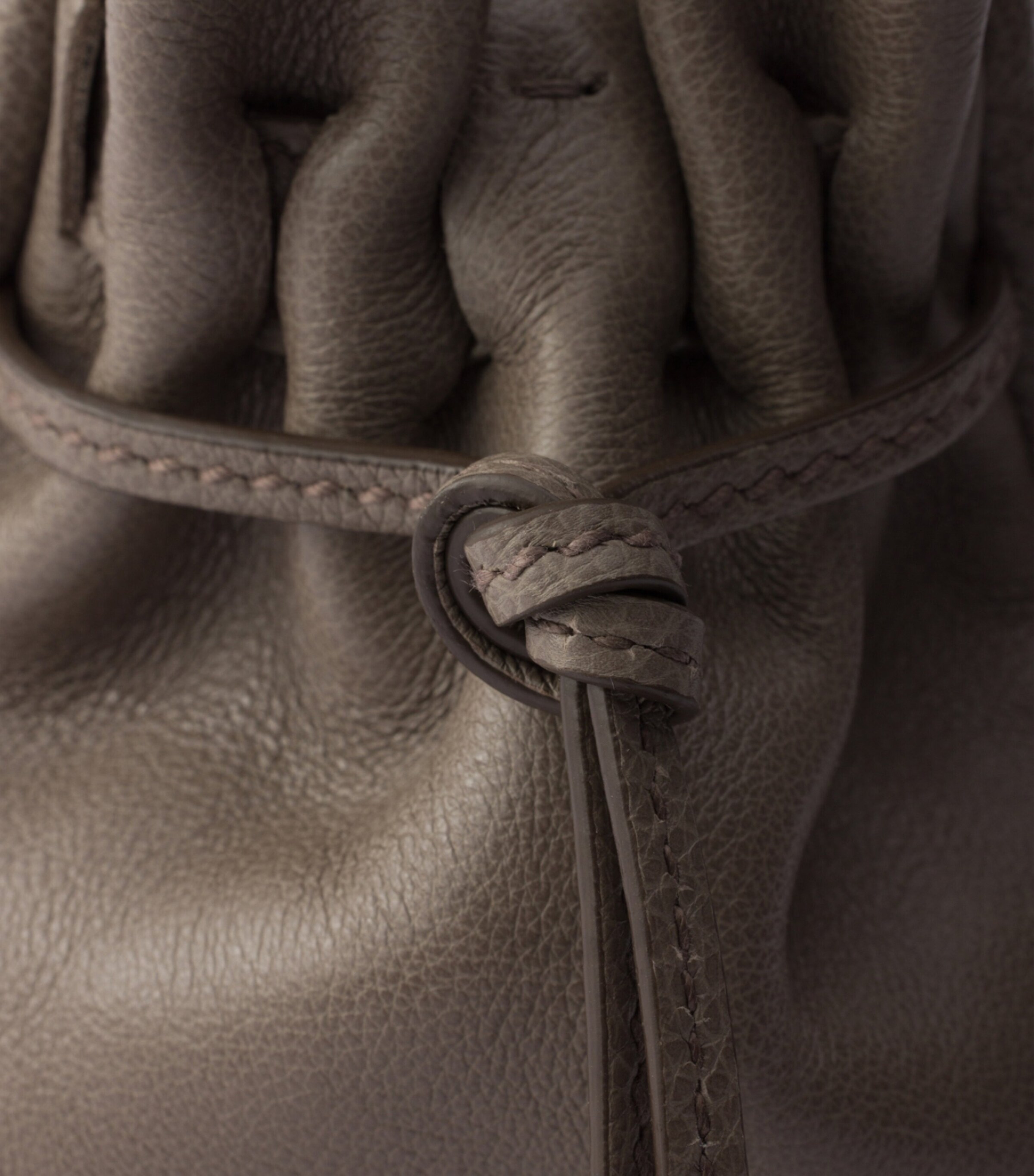 Prada Medium Leather Bonnie Top-Handle Bag Grey Image 5
