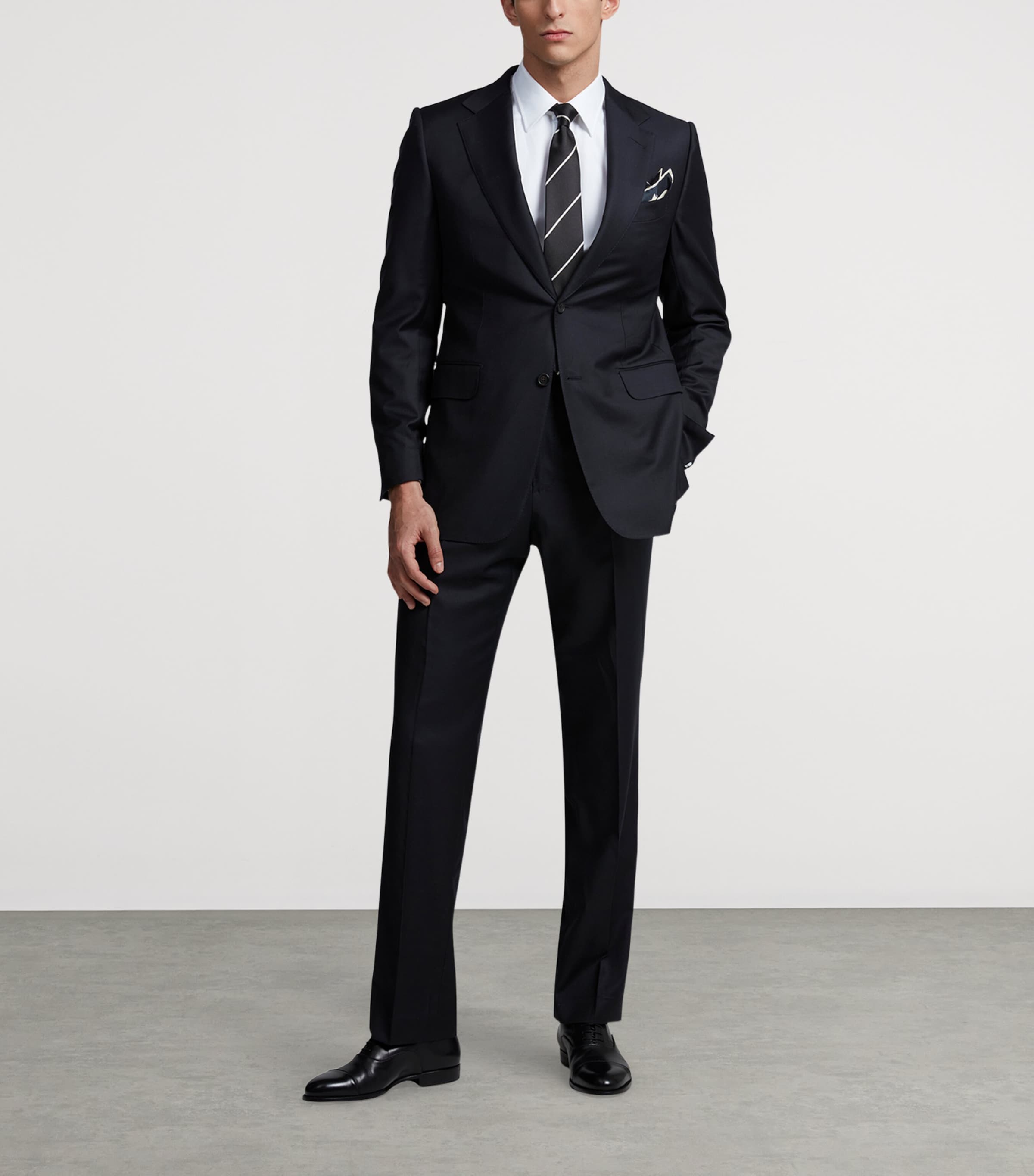 Wool Belgravia Trousers 410NAVY Image 2