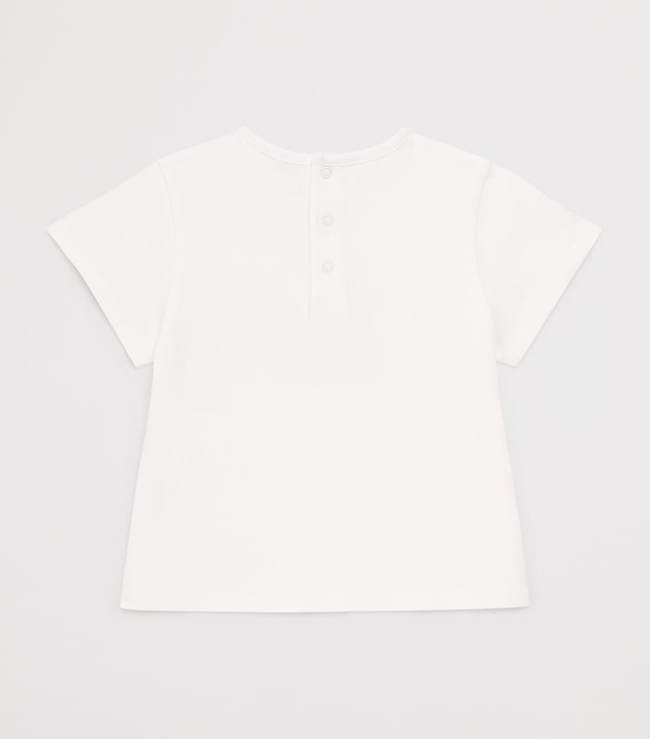 Cotton Shell Logo T-Shirt (6-36 Months) C20912/117OFFWHITE Image 2