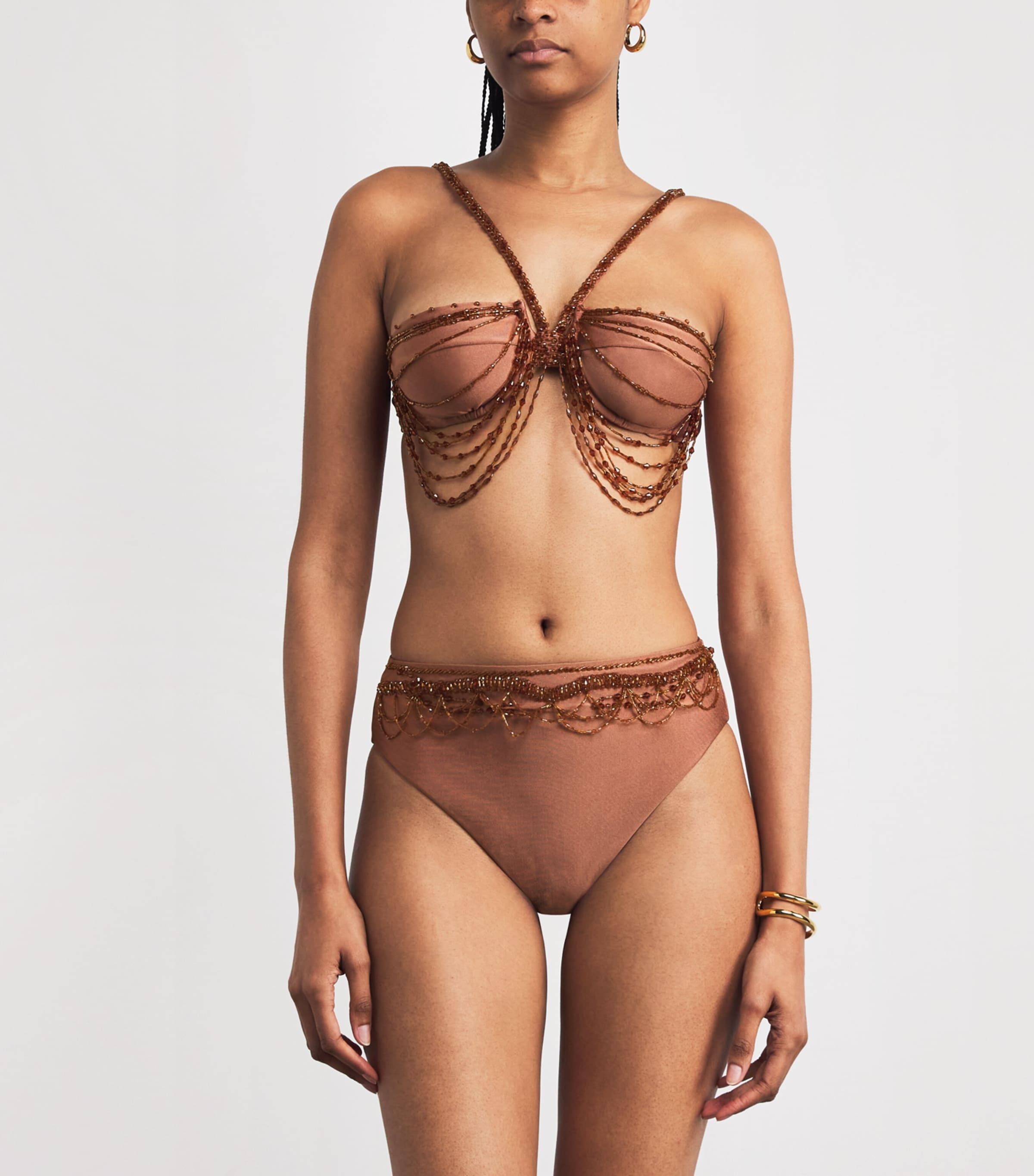 Embellished Bikini Bottoms COPPER Image 2