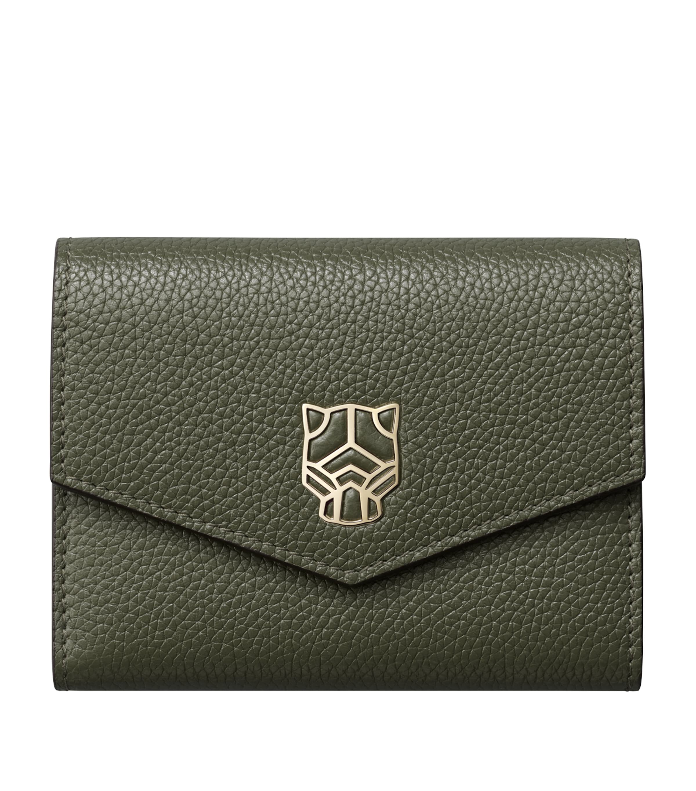 Cartier Green Mini Leather Panthère de Cartier Wallet