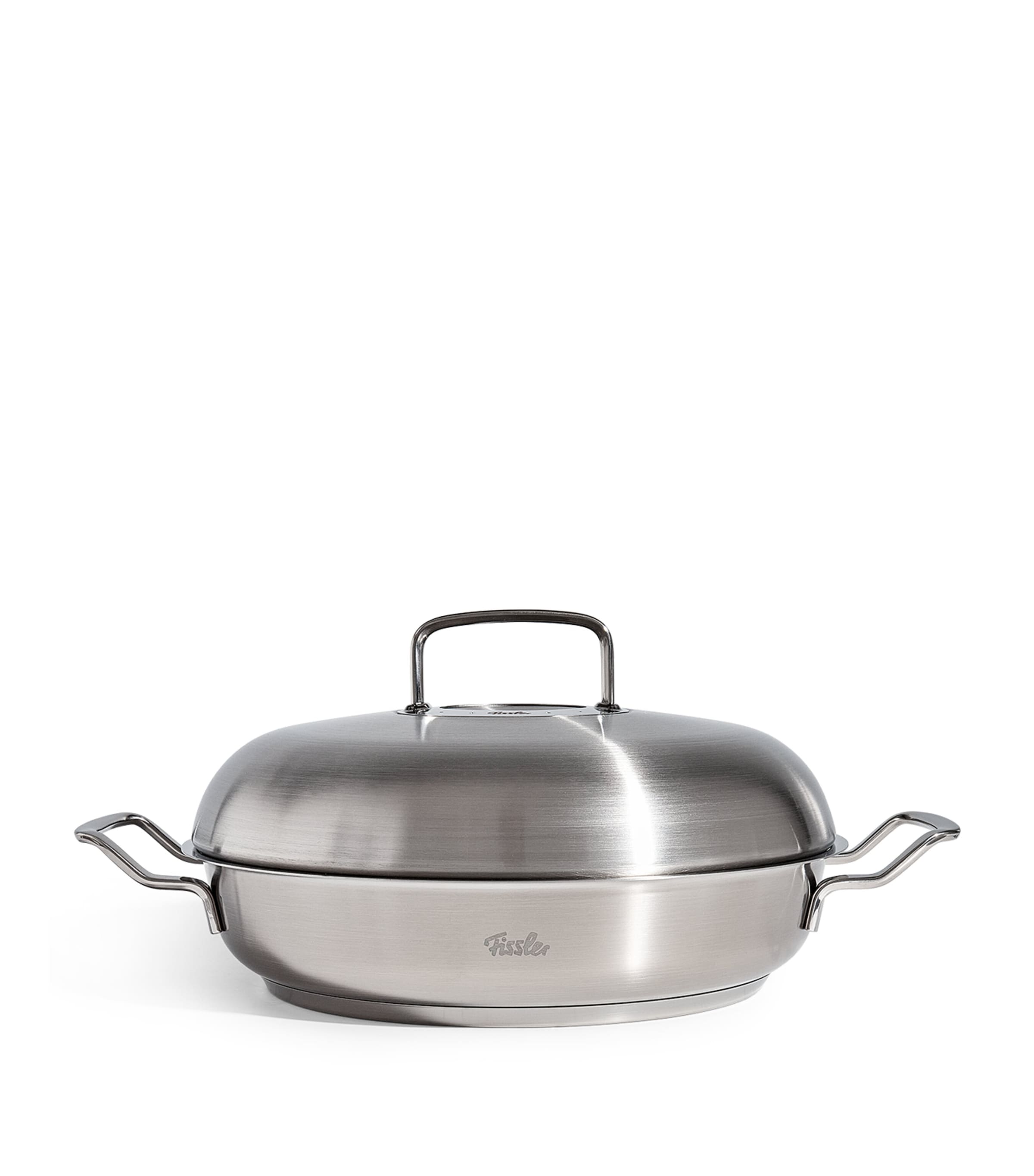 Fissler Original-profi Serving Pan With High-dome Lid In Metallic