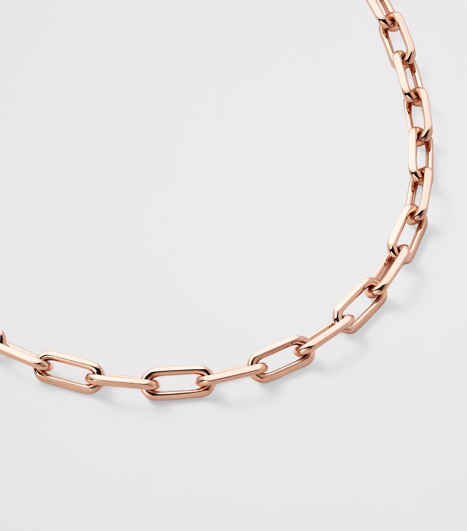 Medium Rose Gold Santos de Cartier Chain Necklace ROSE GOLD Image 5