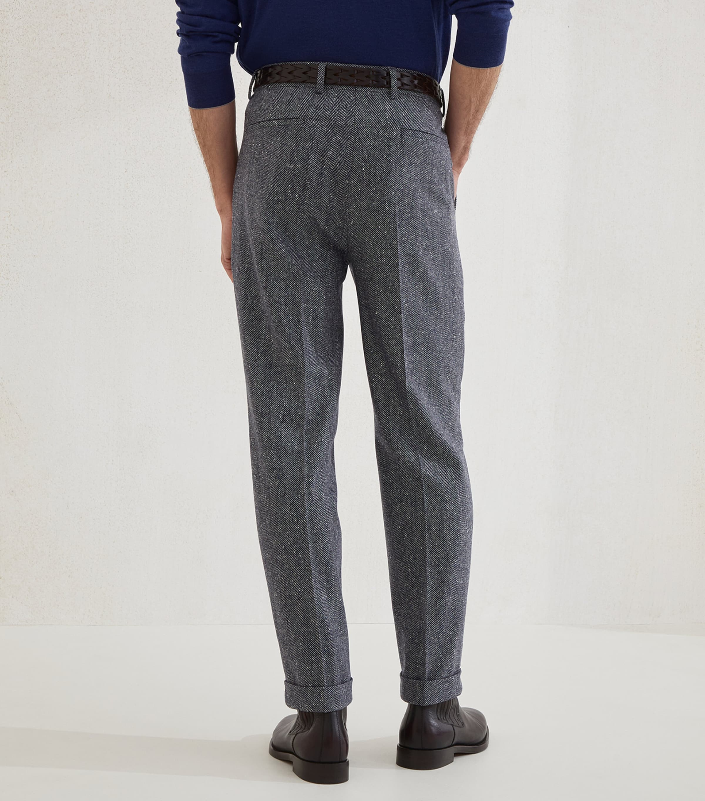 Wool-Cashmere Leisure Fit Trousers C1020 Image 3