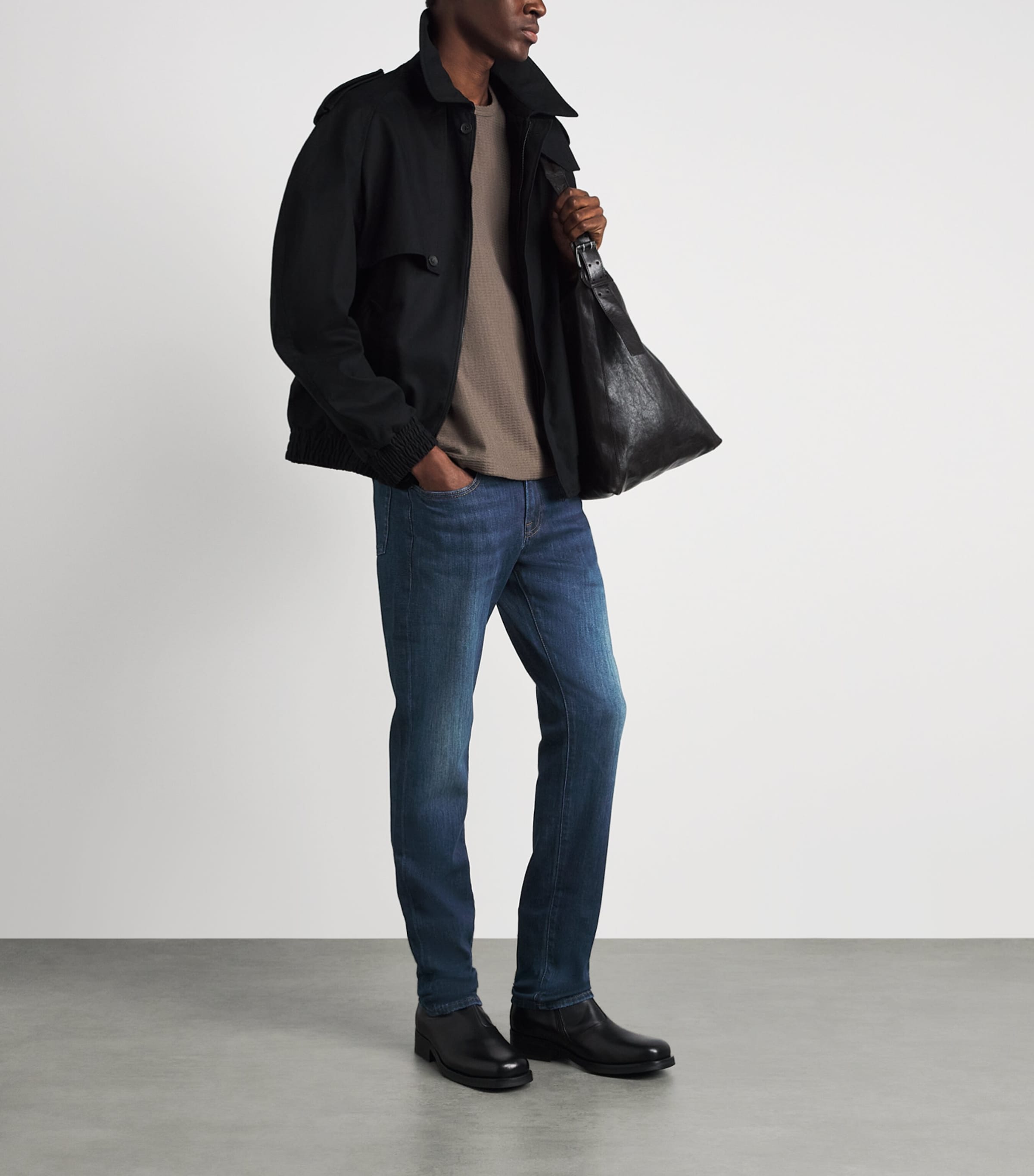FRAME Mens L'Homme Slim Jeans Last Lasting Image 2