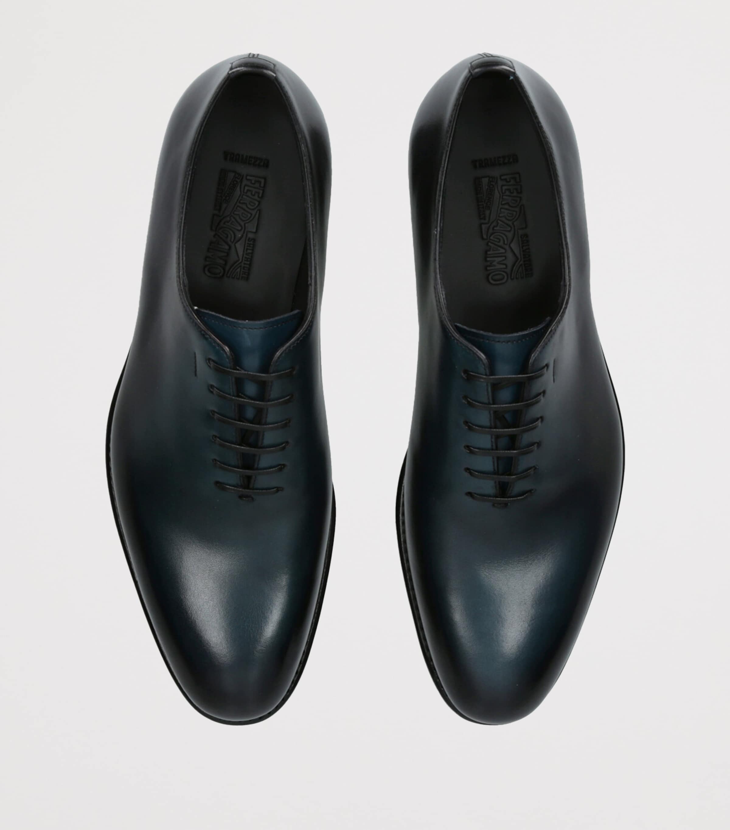 Leather Oxford Shoes BLUE/DARK Image 4