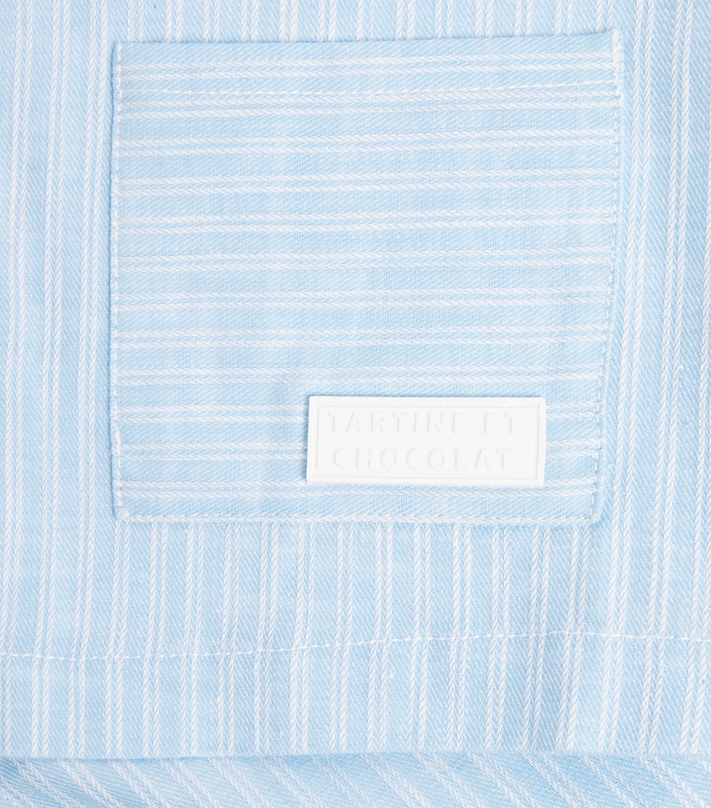 Cotton Stripe Shirt (5-12 Years) 44NUAGE Image 3