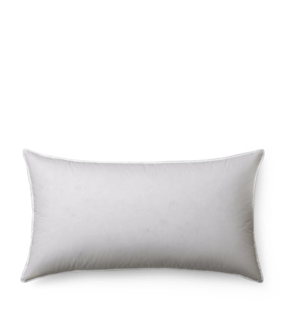 Medium Goose Down-Feather Pillow (50cm x 75cm) WHITE Image 1
