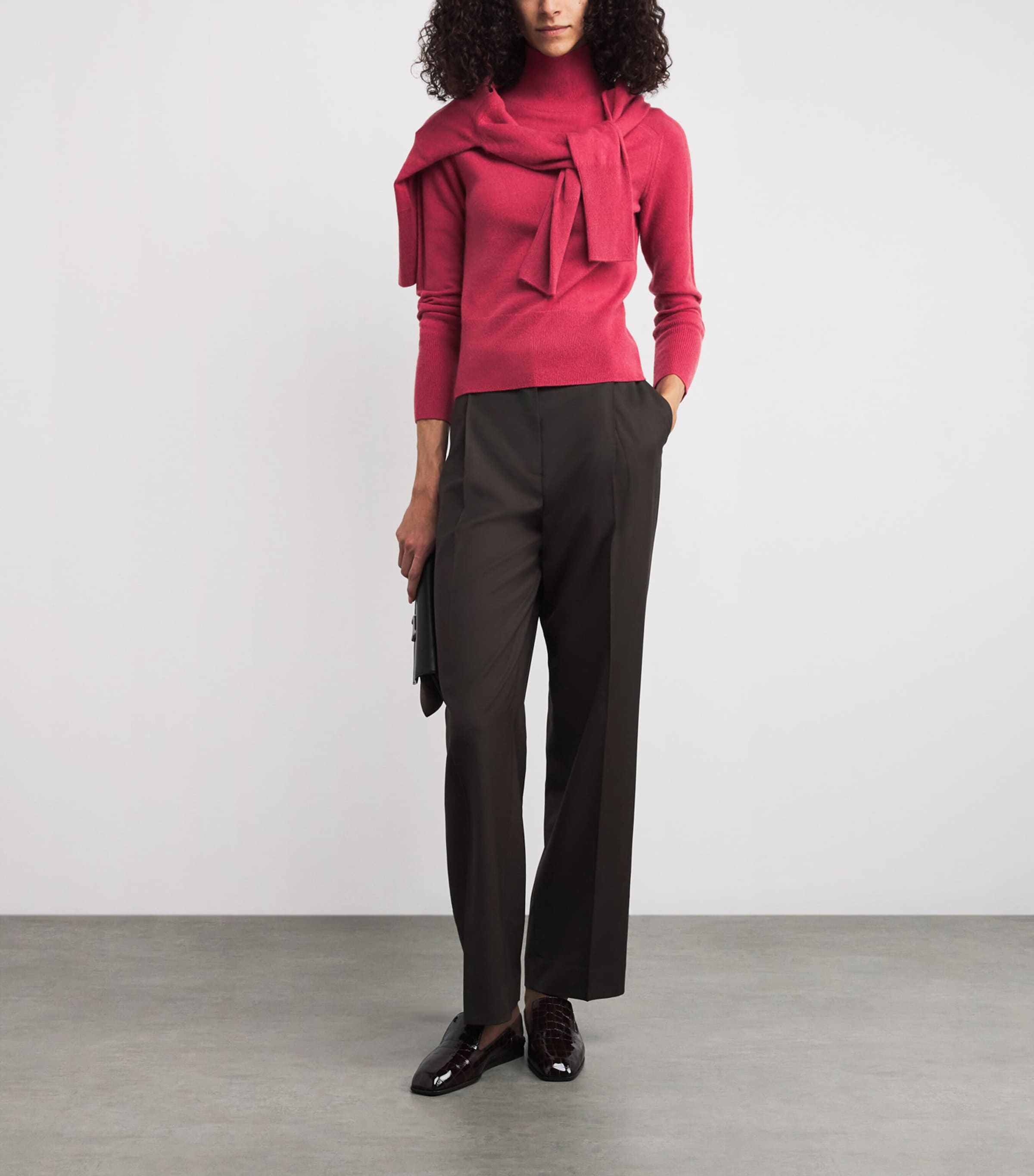 Cashmere Oxna Funnel-Neck Sweater MULBERRY Image 2